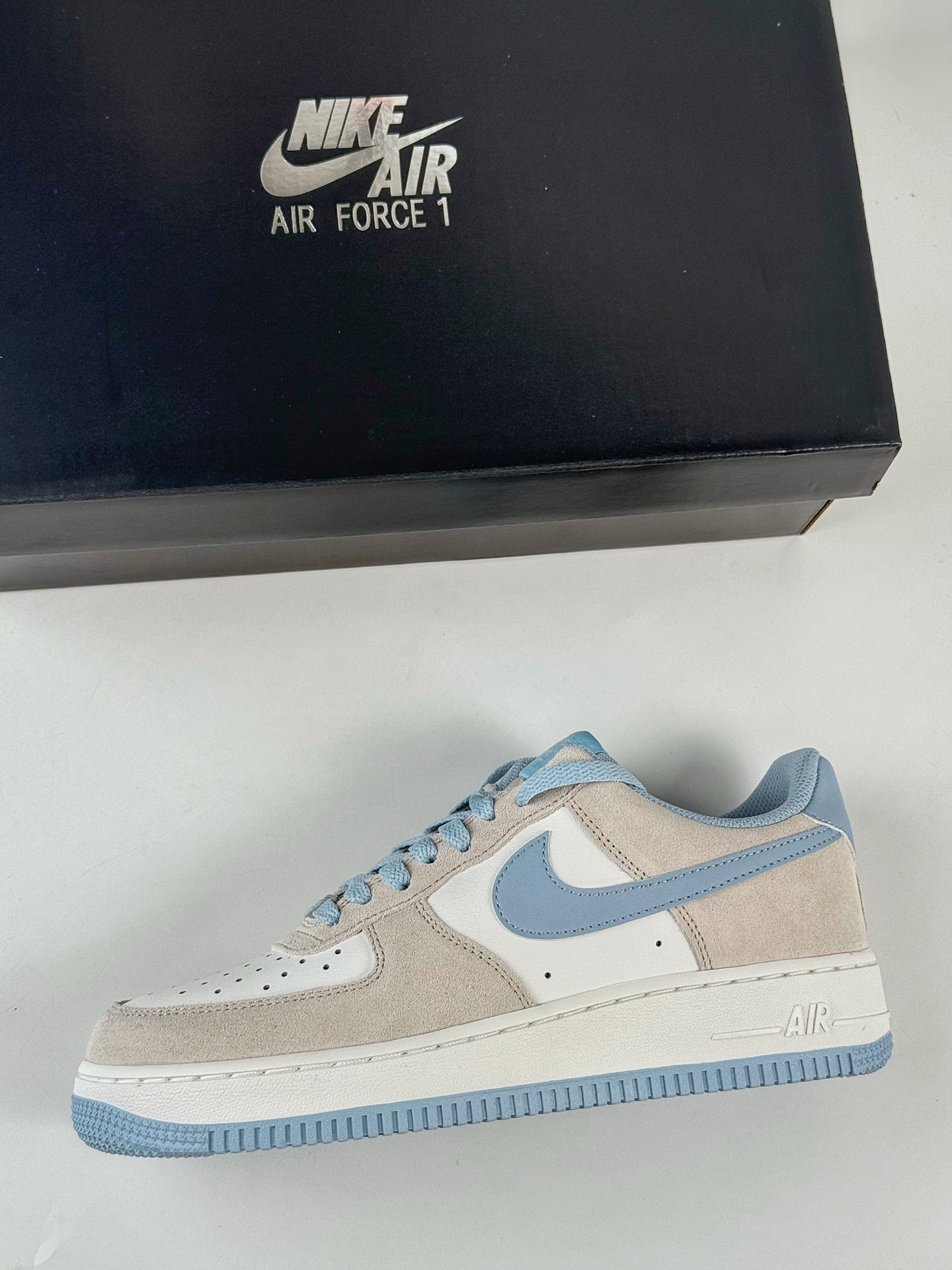200 Nike Air Force 1 Low 07 灰蓝  FQ8714-005