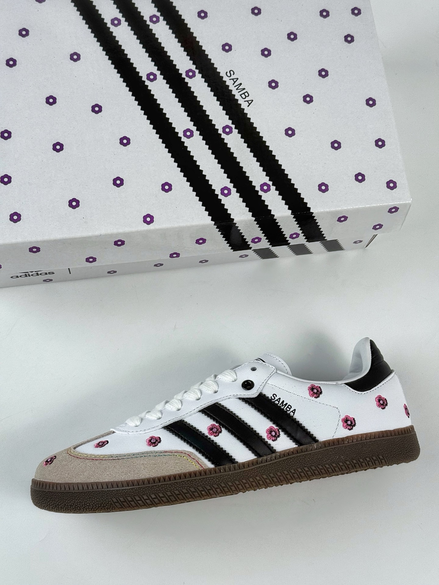 160 adidoriginals Samba OG 灰白小花 IF4389