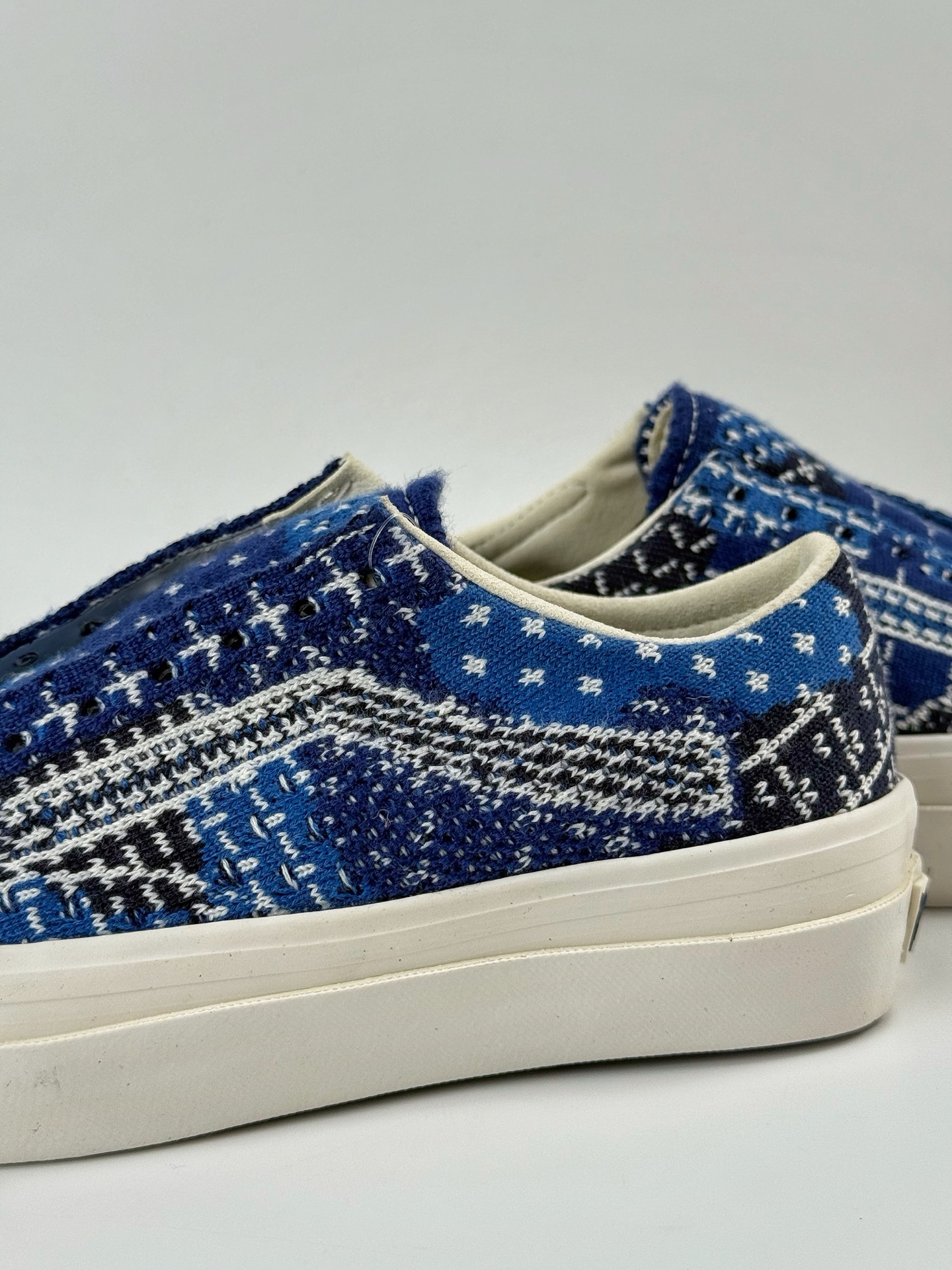 150 Vans OTW Old Skool 36 LX FDMTL OTW联名蓝色花纹编织布复古百搭板鞋
