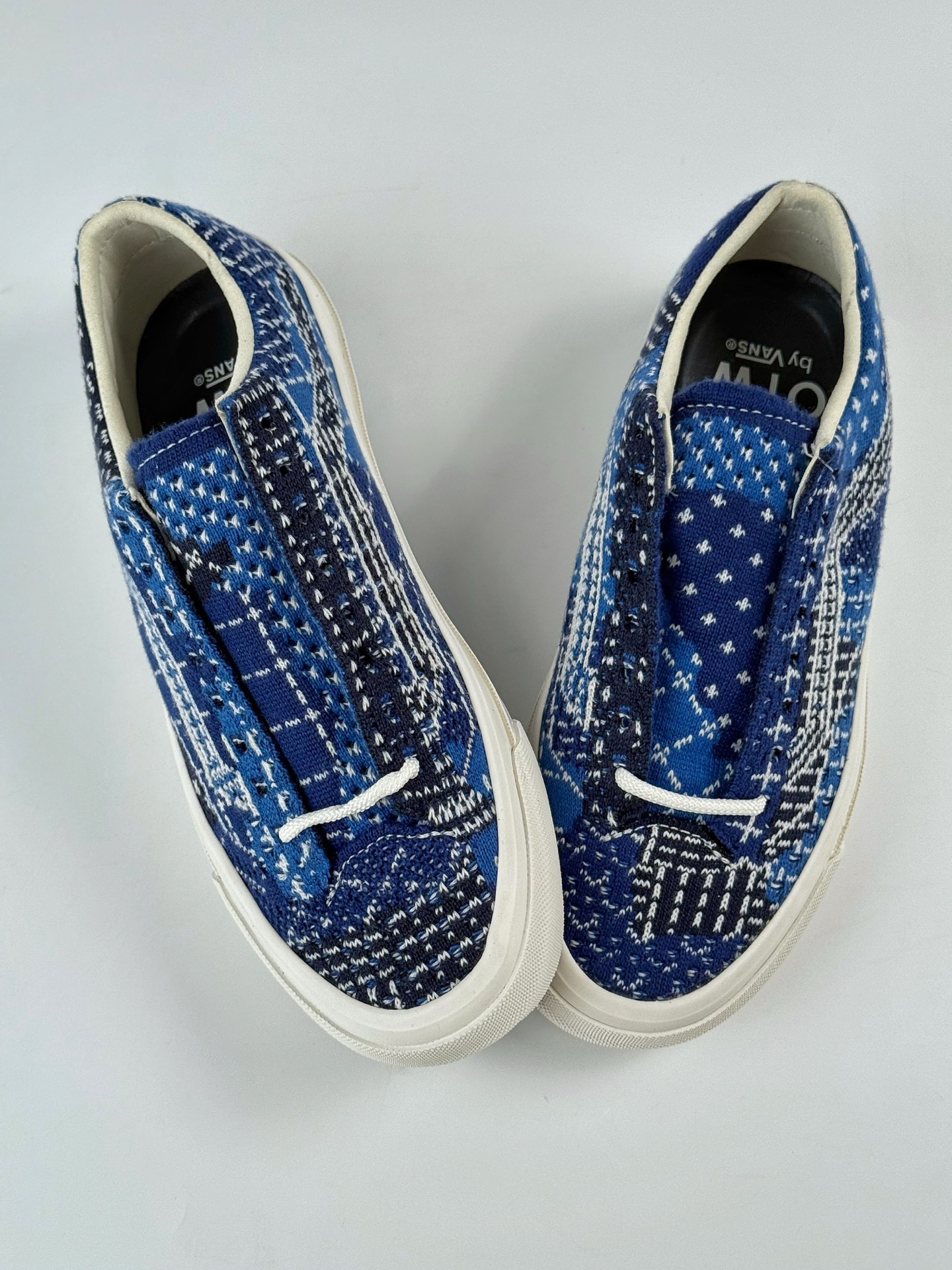 150 Vans OTW Old Skool 36 LX FDMTL OTW联名蓝色花纹编织布复古百搭板鞋