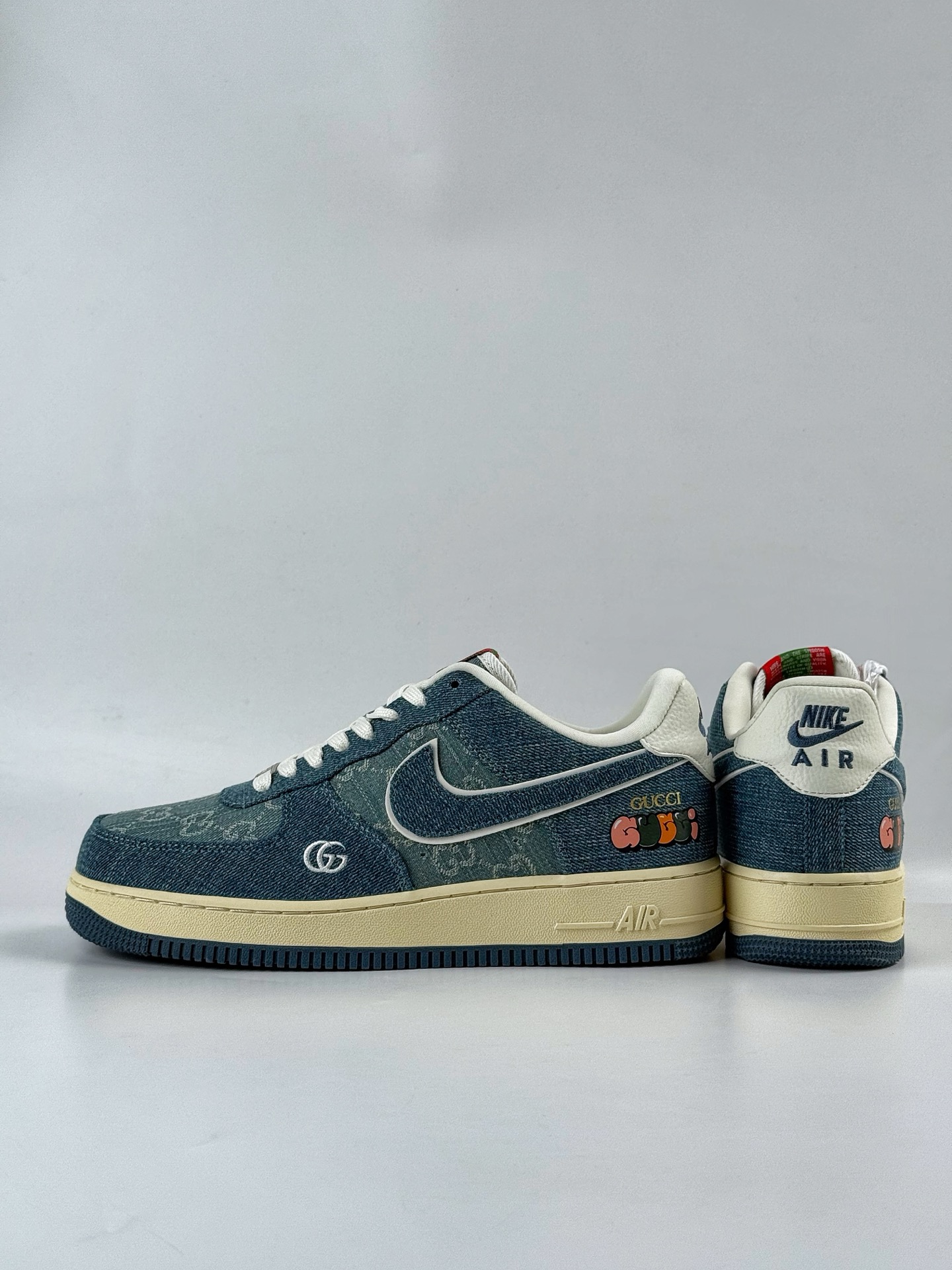 260 Nike Air Force 1 Low 07 x GUCCI 青蓝牛仔  SC0601-561