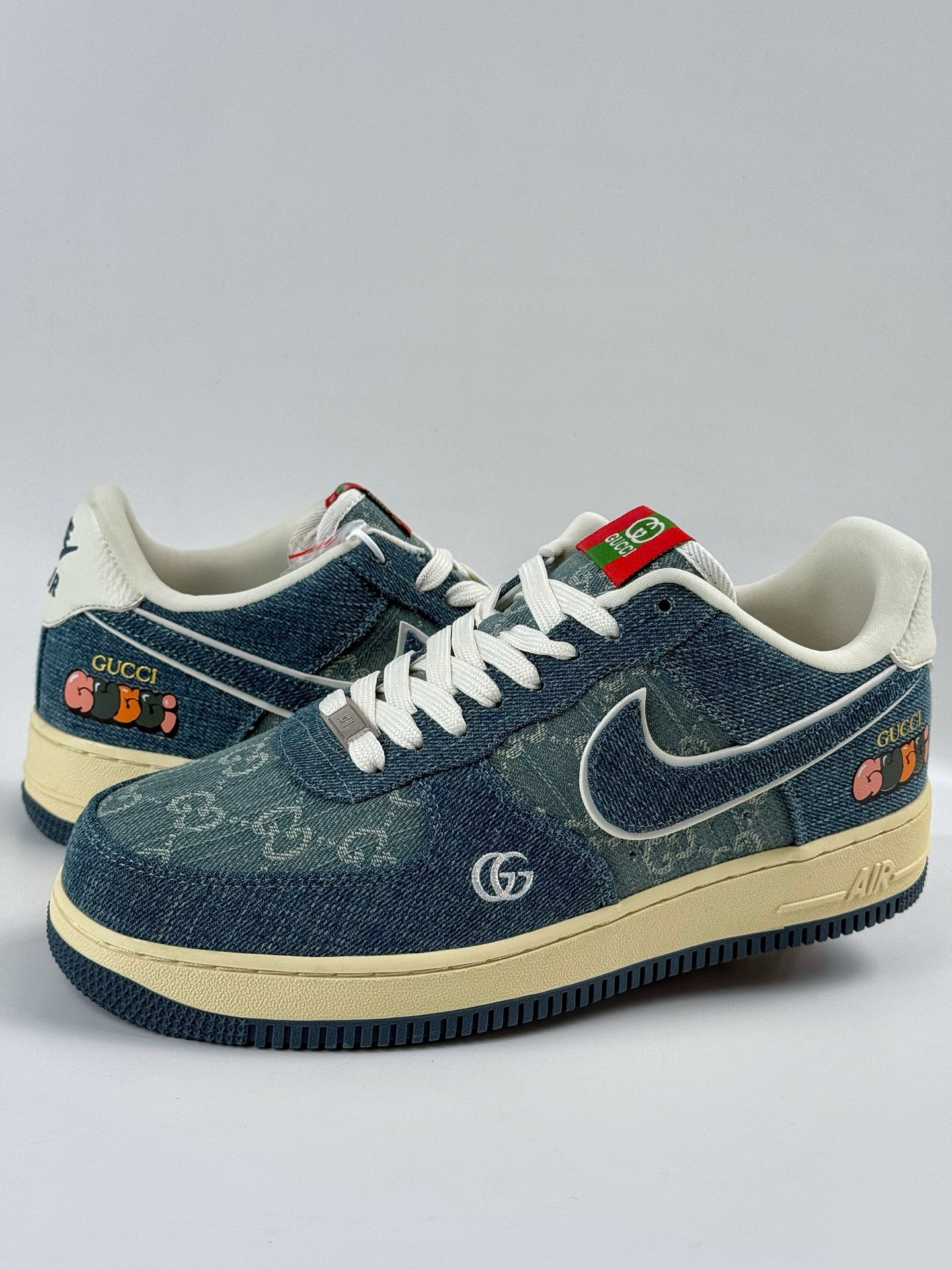 260 Nike Air Force 1 Low 07 x GUCCI 青蓝牛仔  SC0601-561