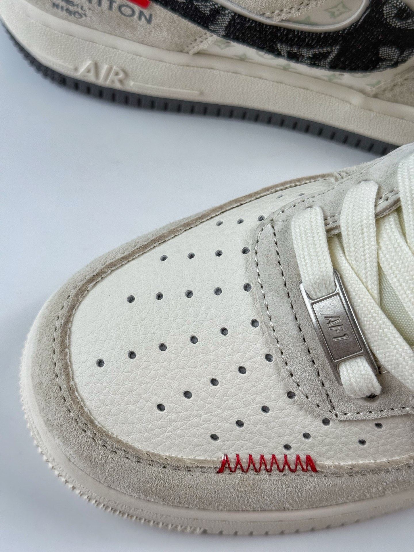 Nike Air Force 1 Low 07 x Louis Vuitton 棕白黑  MZ9588-806