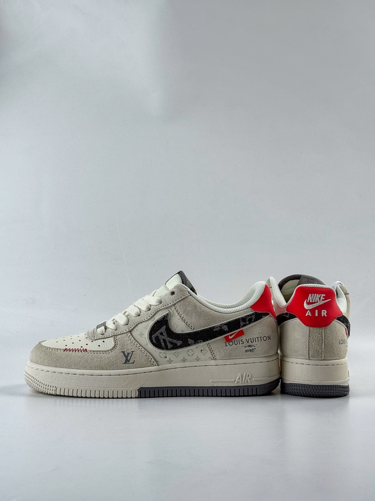 Nike Air Force 1 Low 07 x Louis Vuitton 棕白黑  MZ9588-806