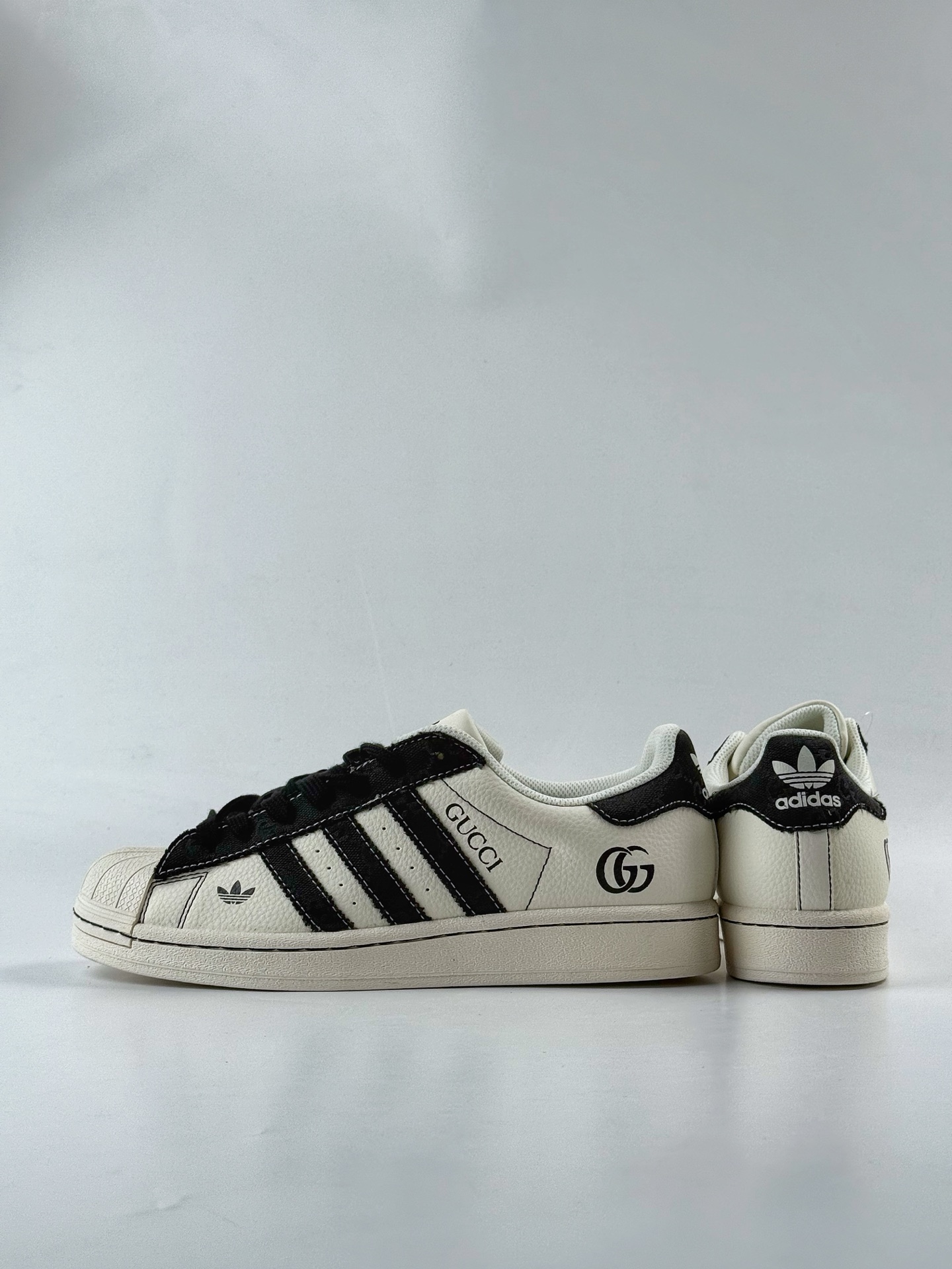 AD Originals Superstar x GUCCI 白黑  JY8922