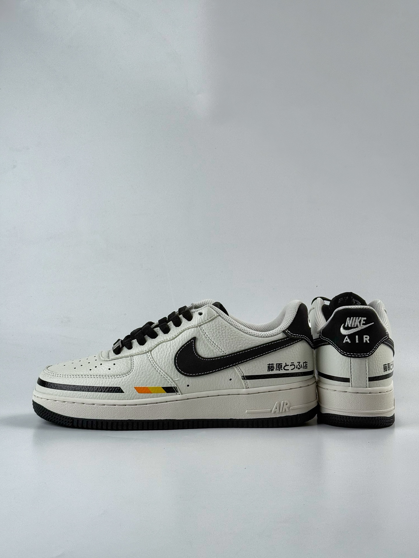 260 Nike Air Force 1 Low 07 藤原豆腐店 白黑 KX2532-503