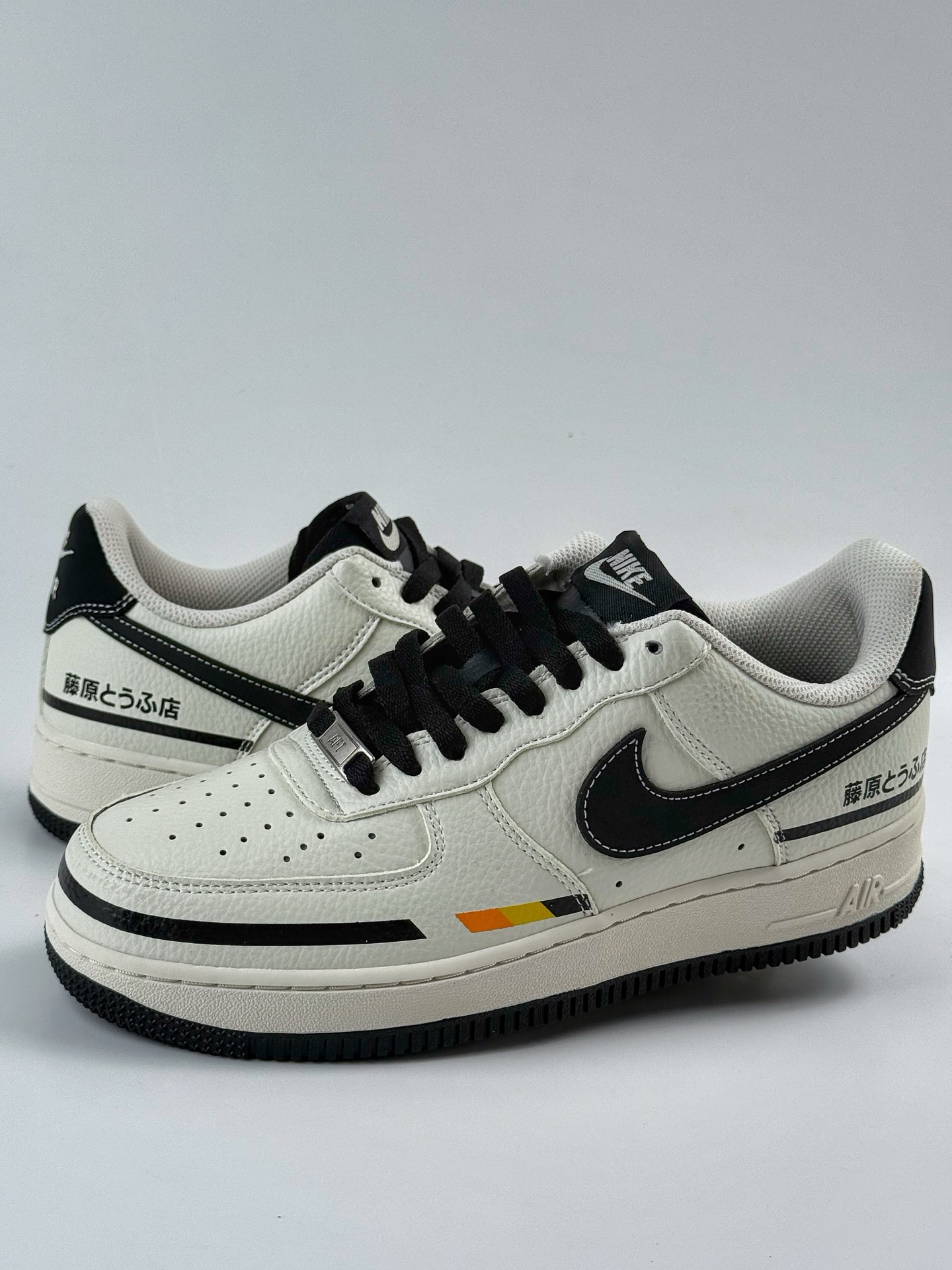 260 Nike Air Force 1 Low 07 藤原豆腐店 白黑 KX2532-503