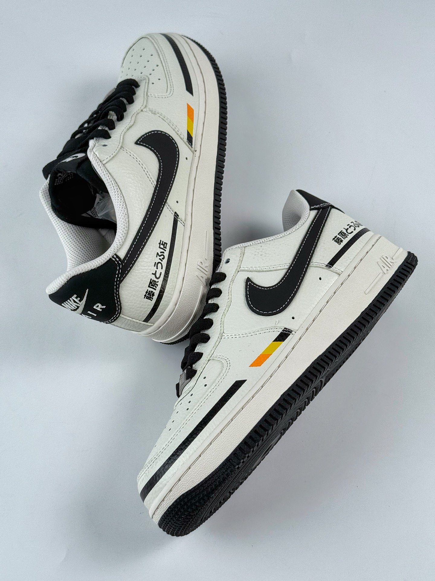 260 Nike Air Force 1 Low 07 藤原豆腐店 白黑 KX2532-503