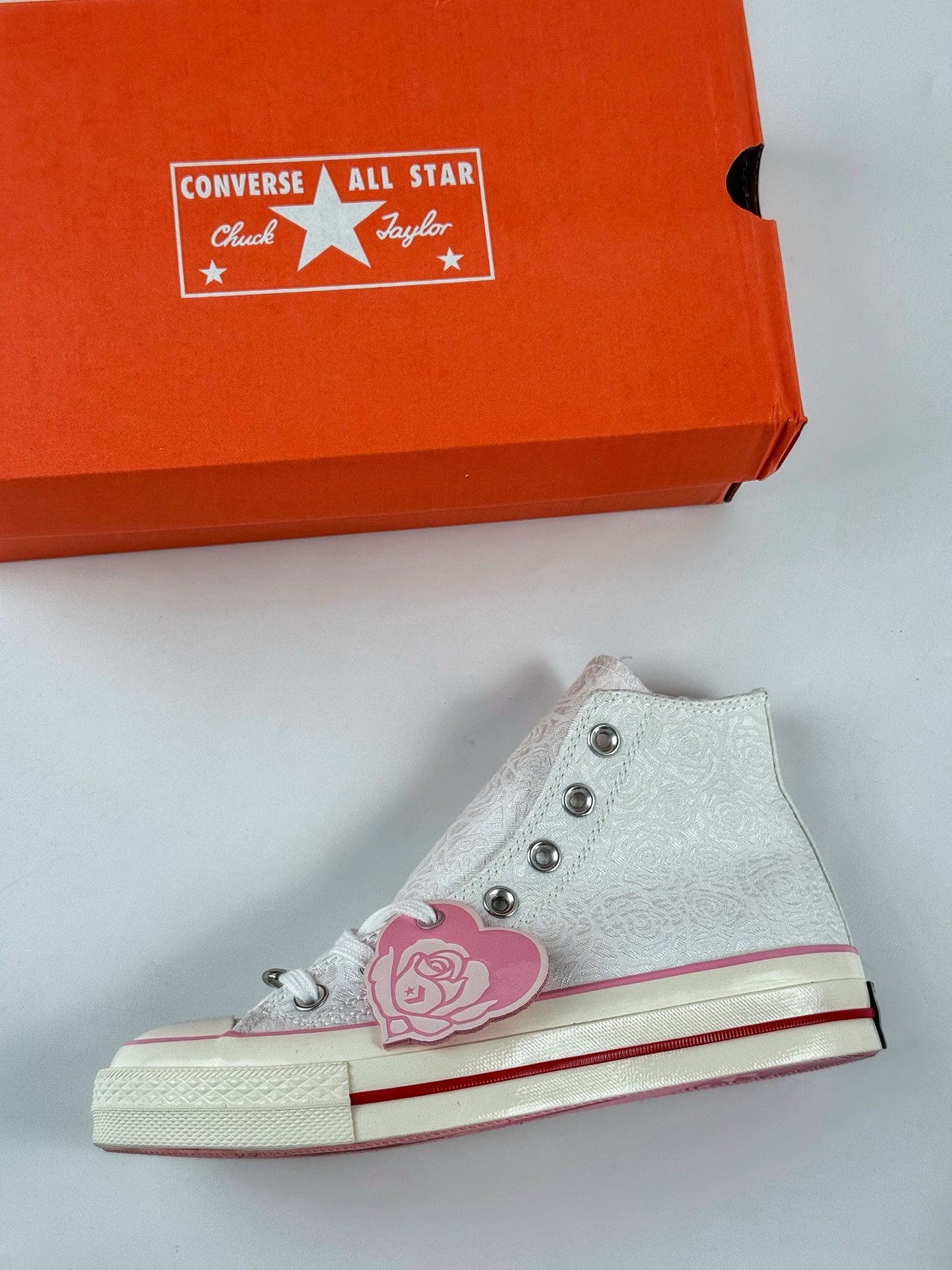 160 Converse Chuck 70 Rose Vintage 情人节限定爱心玫瑰 休闲帆布鞋 A14798CYK