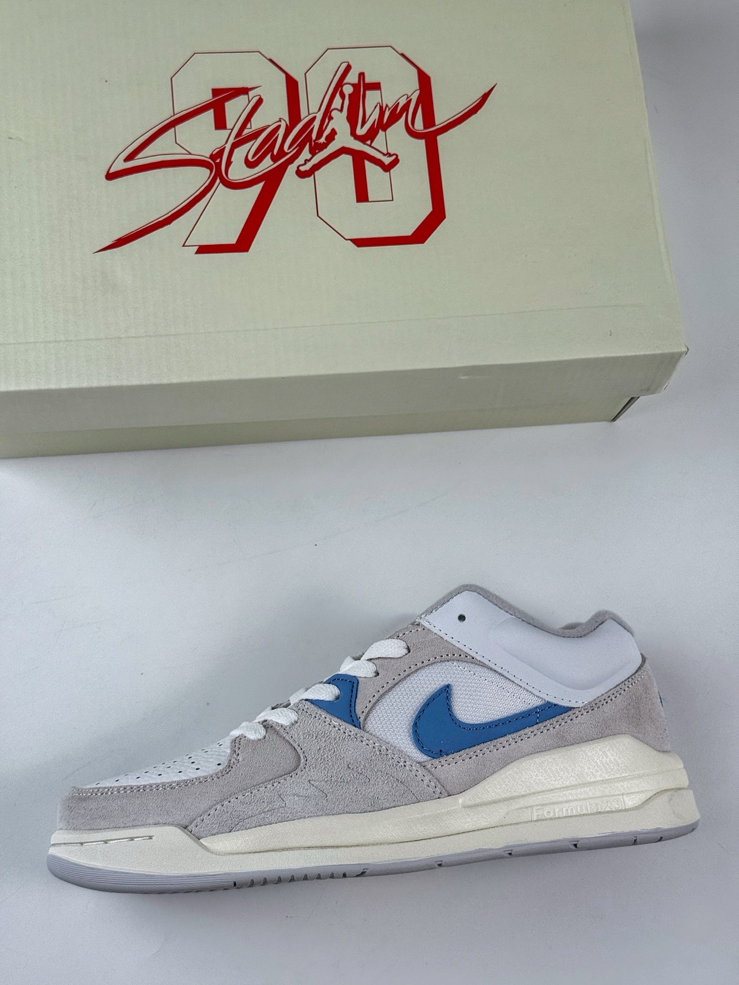 220 耐克Nike Jordan Stadium 90 棕白蓝 乔丹90年代体育场系列低帮复古运动篮球鞋 DX4397-141