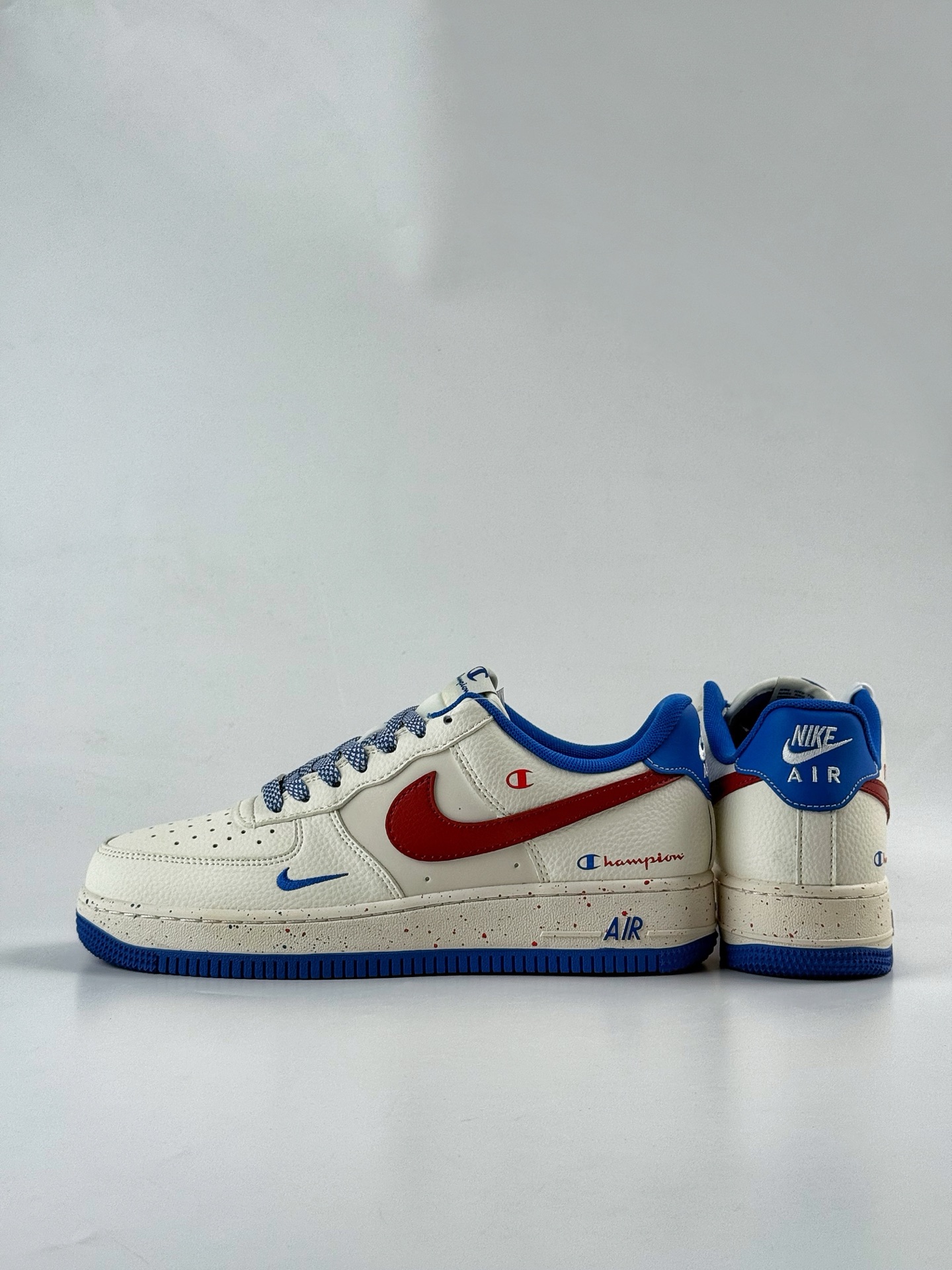260 Nike Air Force 1 Low 07 x Champion 白蓝红小勾满天星 QW5606-266