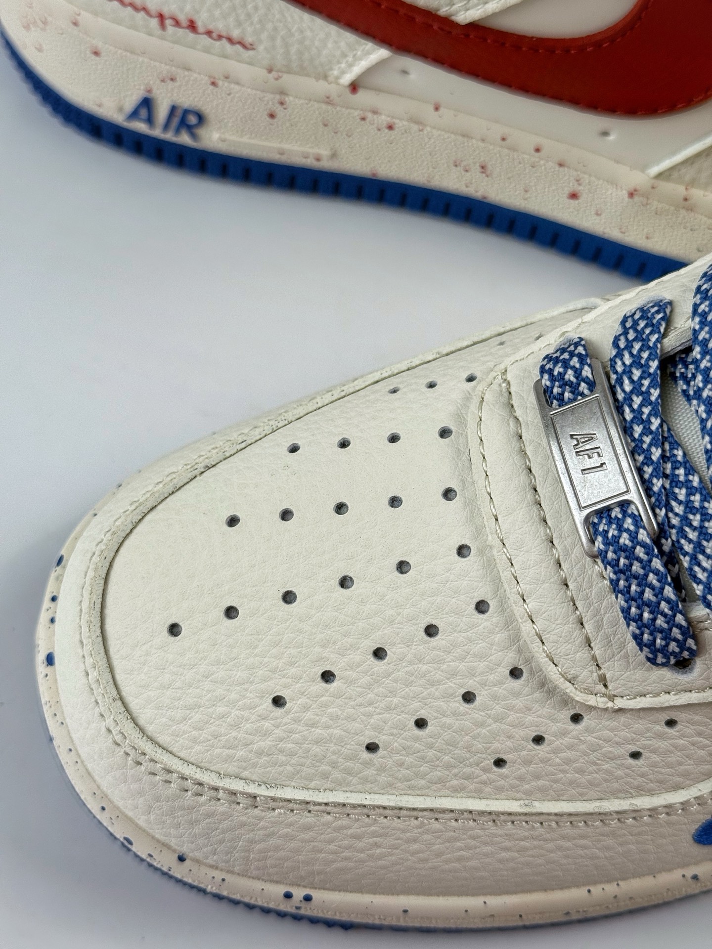 260 Nike Air Force 1 Low 07 x Champion 白蓝红小勾满天星 QW5606-266