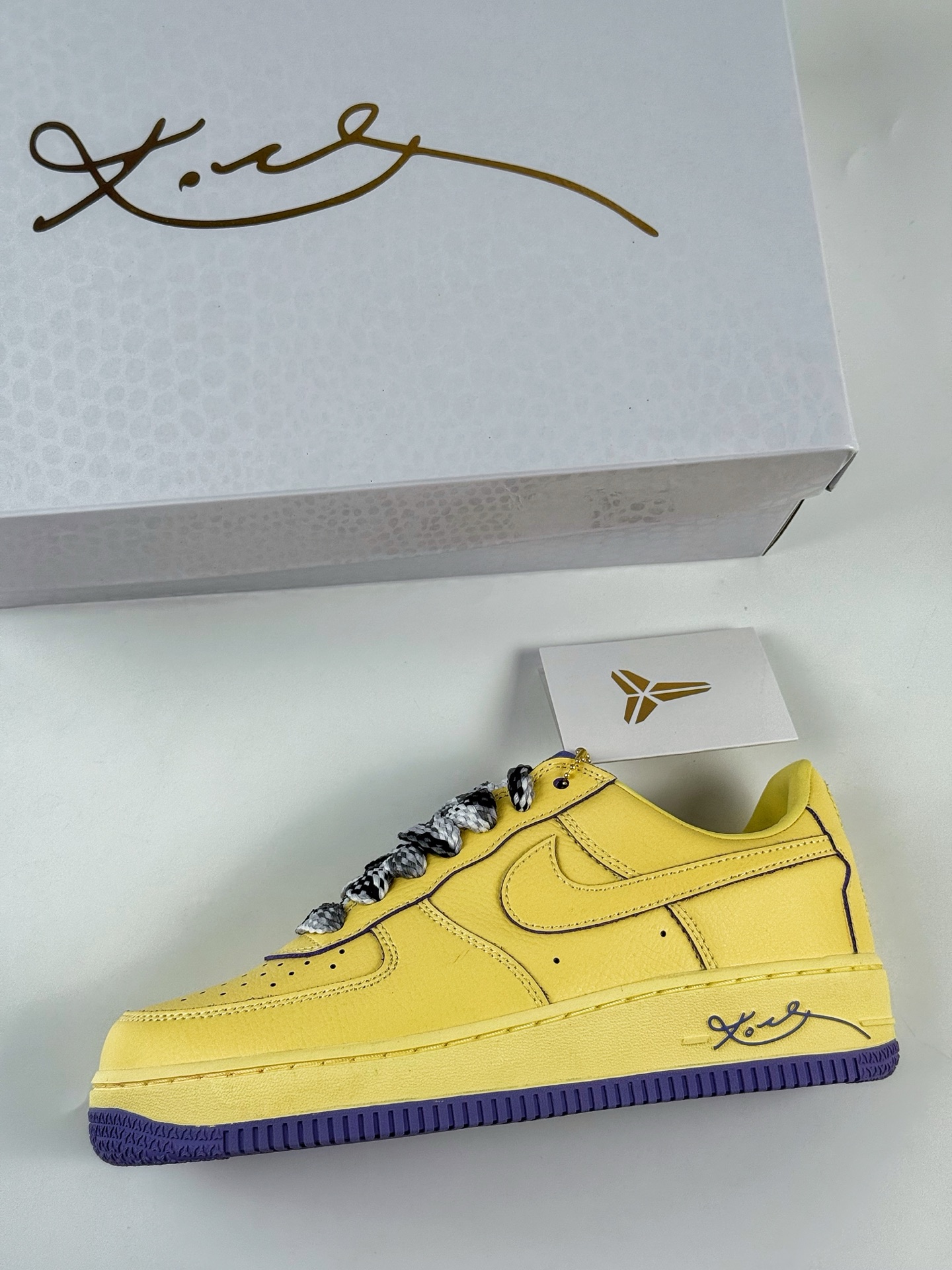 Nike Air Force 1 Low 07 Kobe Bryant 黄蓝麻绳满天星 HV9408-700