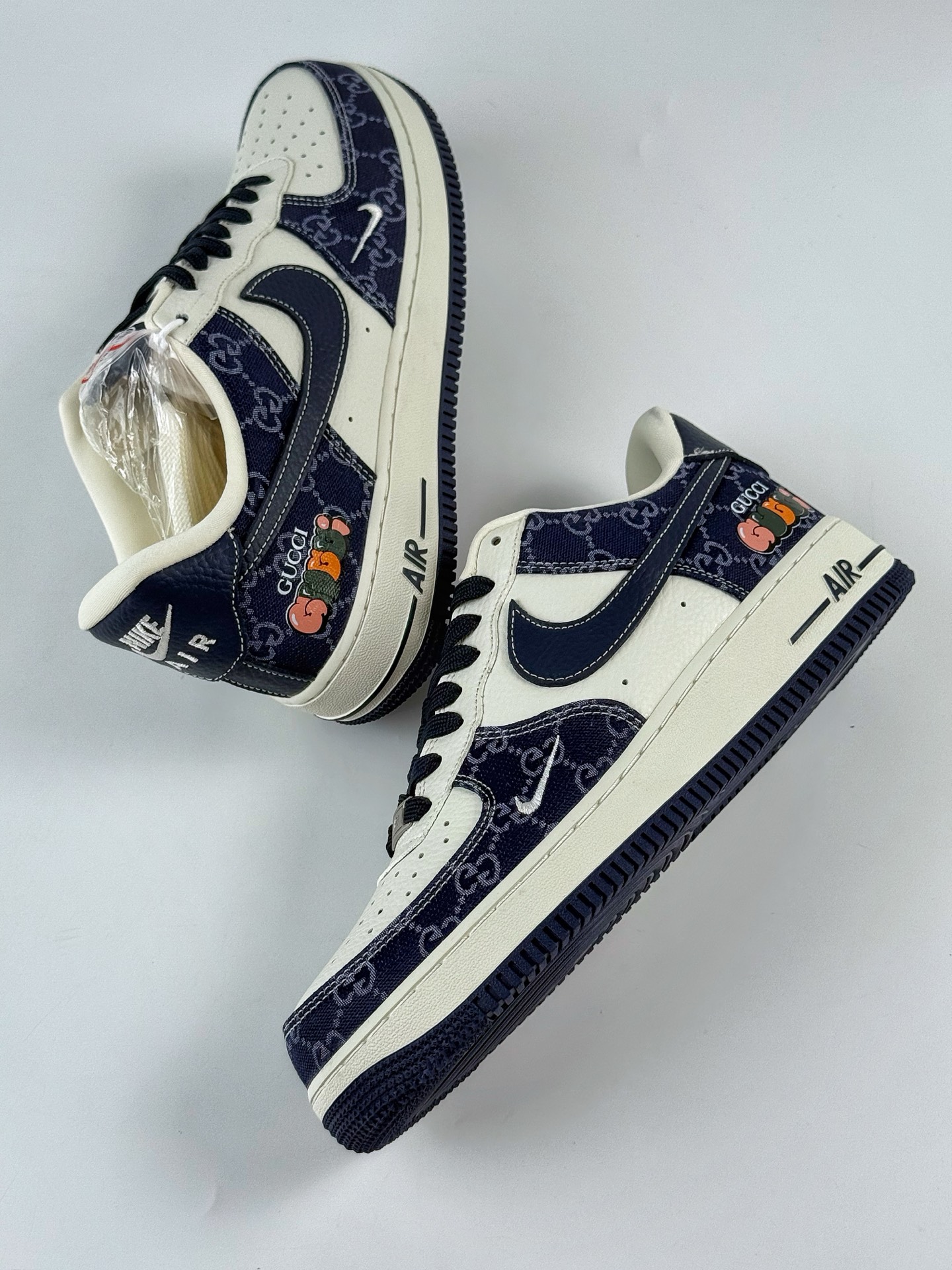 260 Nike Air Force 1 Low 07 x GUCCI 蓝白小勾 SC0601-568