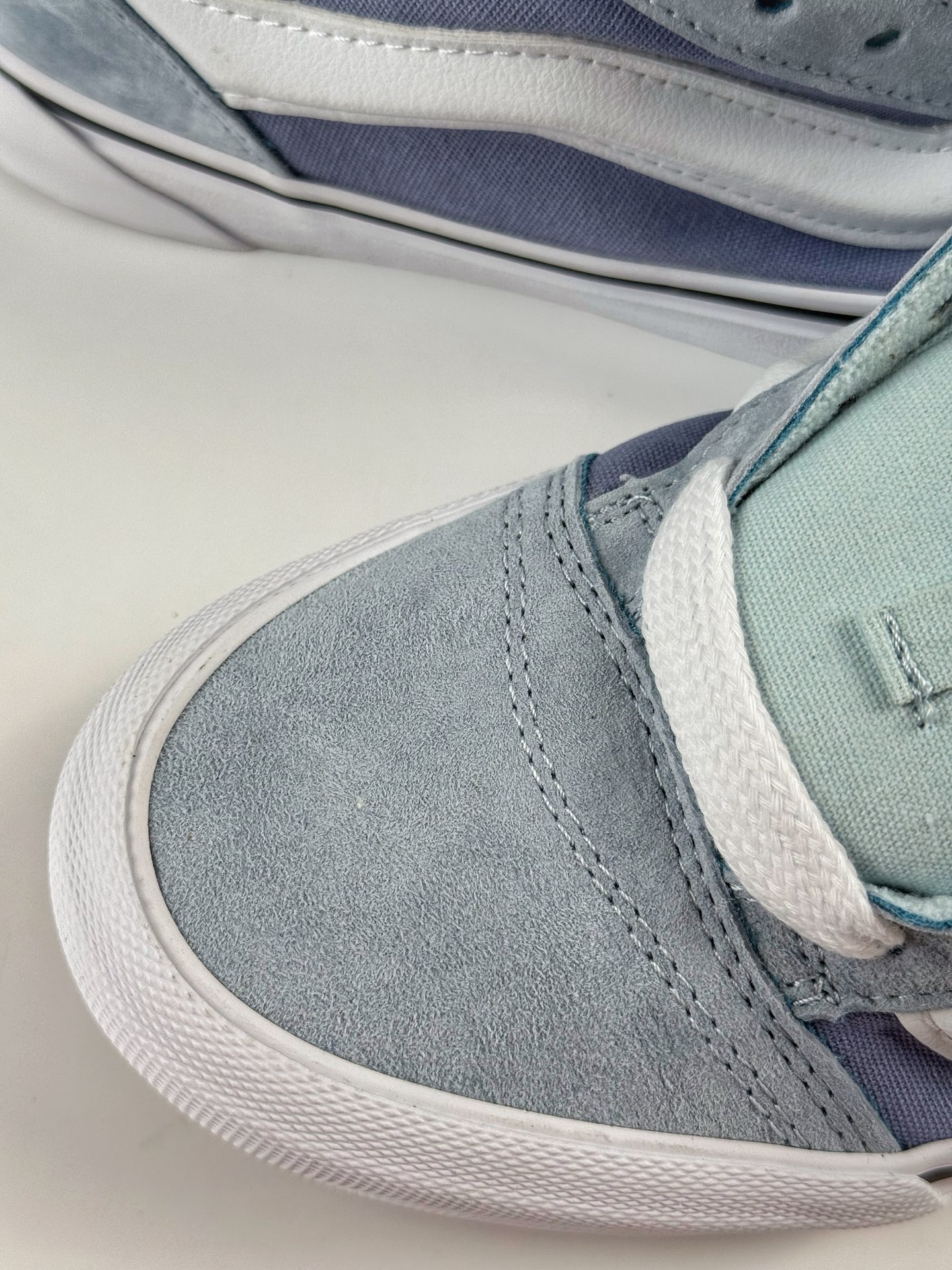 130 Vans Knu Skool 布面牛仔色织物牛剖层革 柔软舒适薄底 耐磨 低帮 板鞋