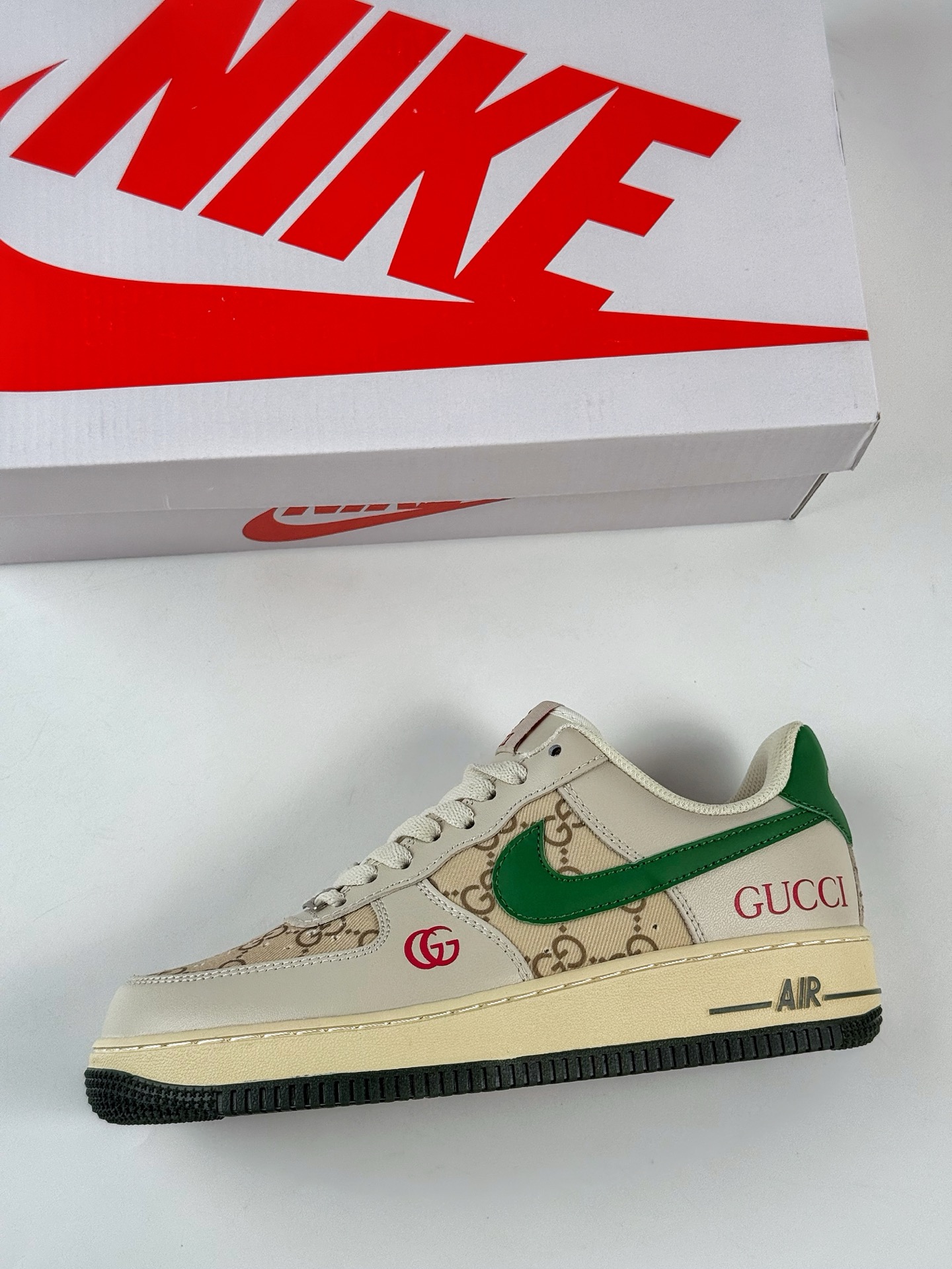 Nike Air Force 1 Low 07 x GUCCI 灰棕绿 AH8462-003