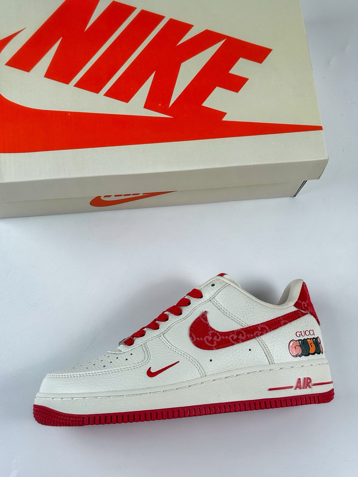 Nike Air Force 1 Low 07 x GUCCI 白红小勾 SC0601-570