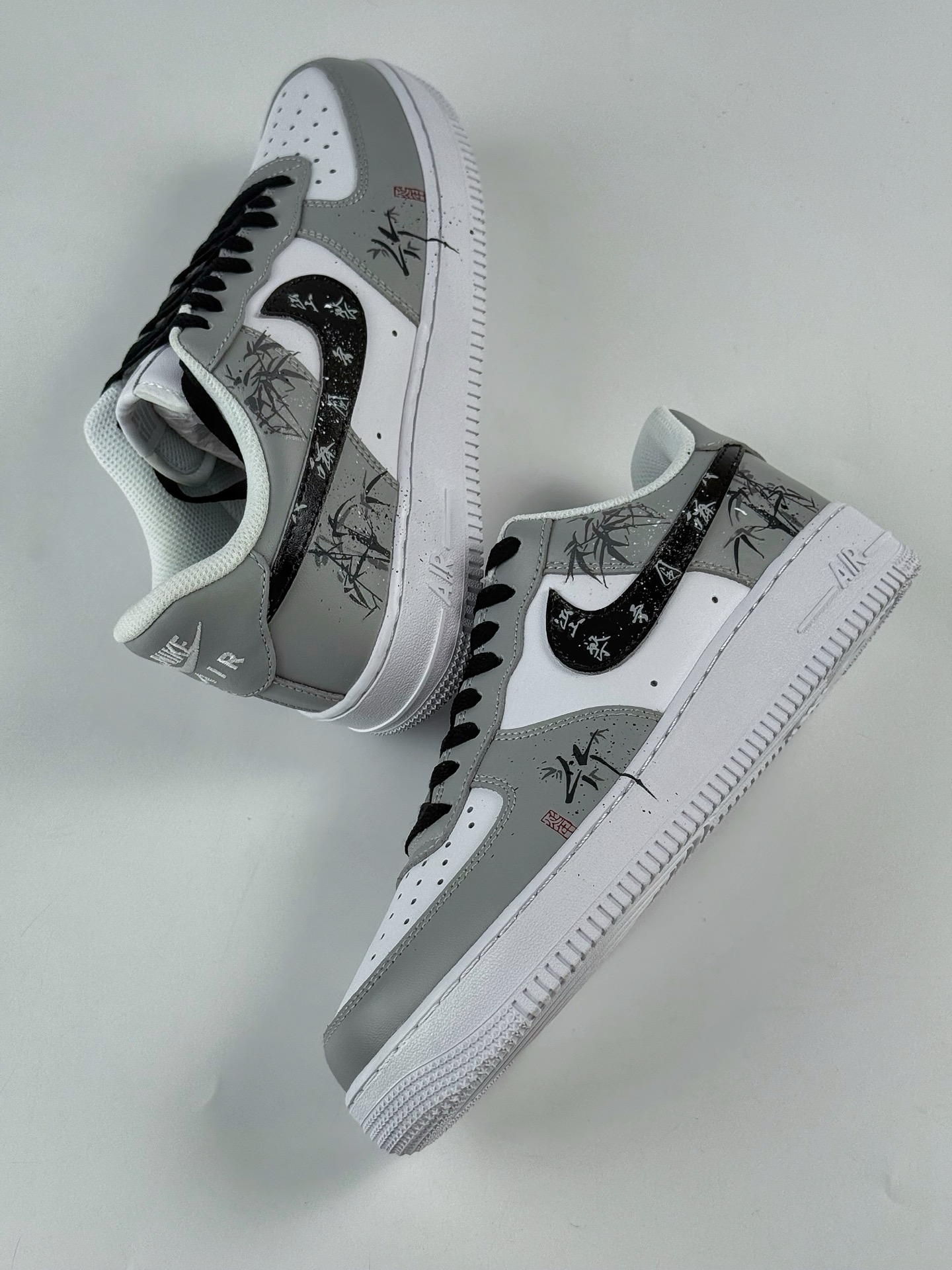 Nike Air Force 1 Low 07 ”White/Grey” 灰白 中国风 竹叶 FD9763-101