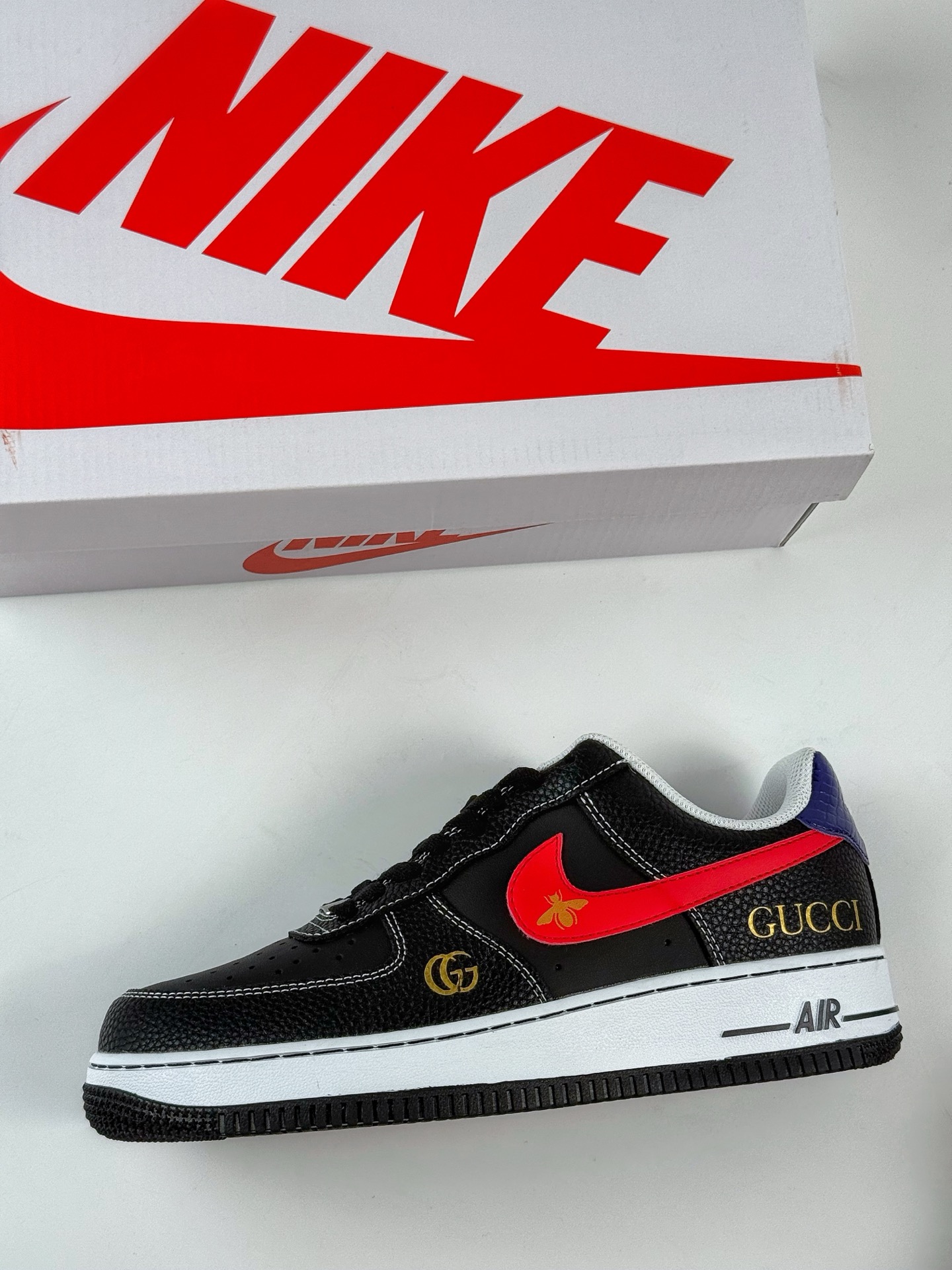 Nike Air Force 1 Low 07 x GUCCI 黑红 AH8462-001