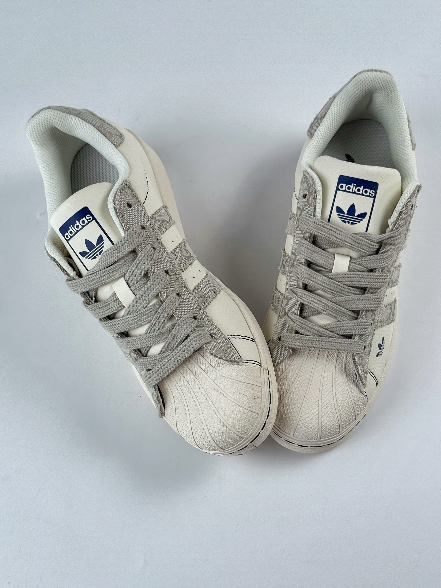 AD Originals Superstar x GUCCI 白灰 JY8921