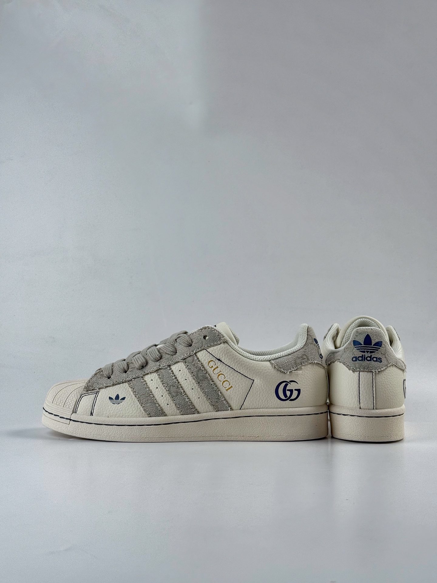 AD Originals Superstar x GUCCI 白灰 JY8921