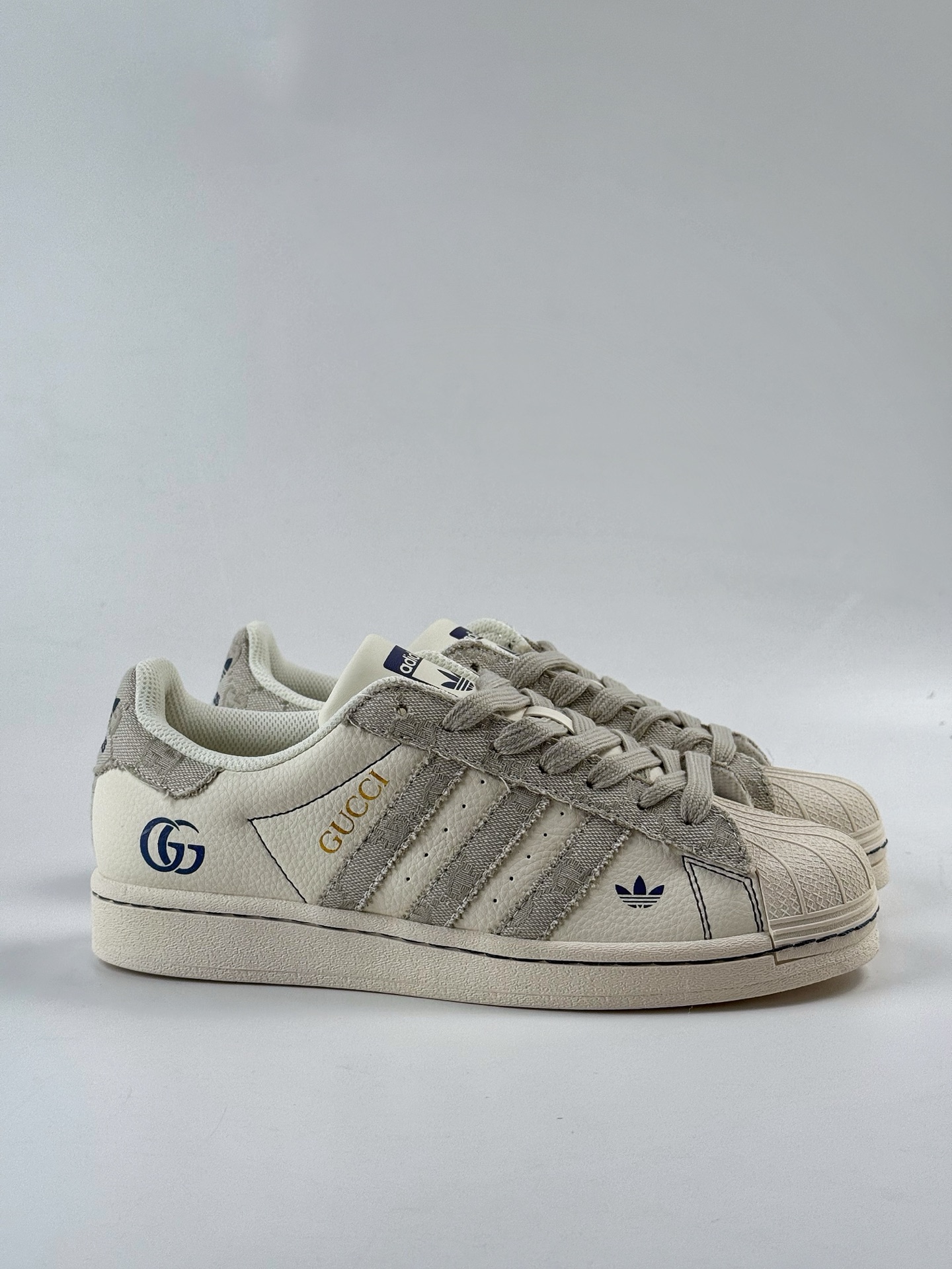 AD Originals Superstar x GUCCI 白灰 JY8921