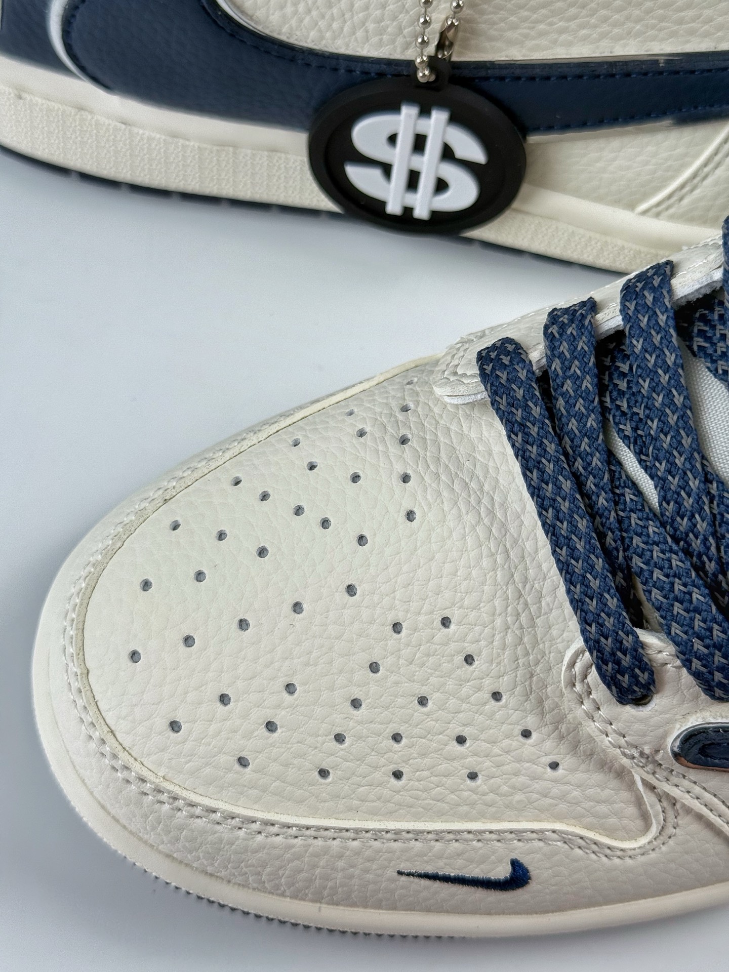 Travis Scott x Nike Air Jordan 1 Low x Stussy Air Jordan 1 Low 反转白蓝小勾满天星倒钩 ST5696-265