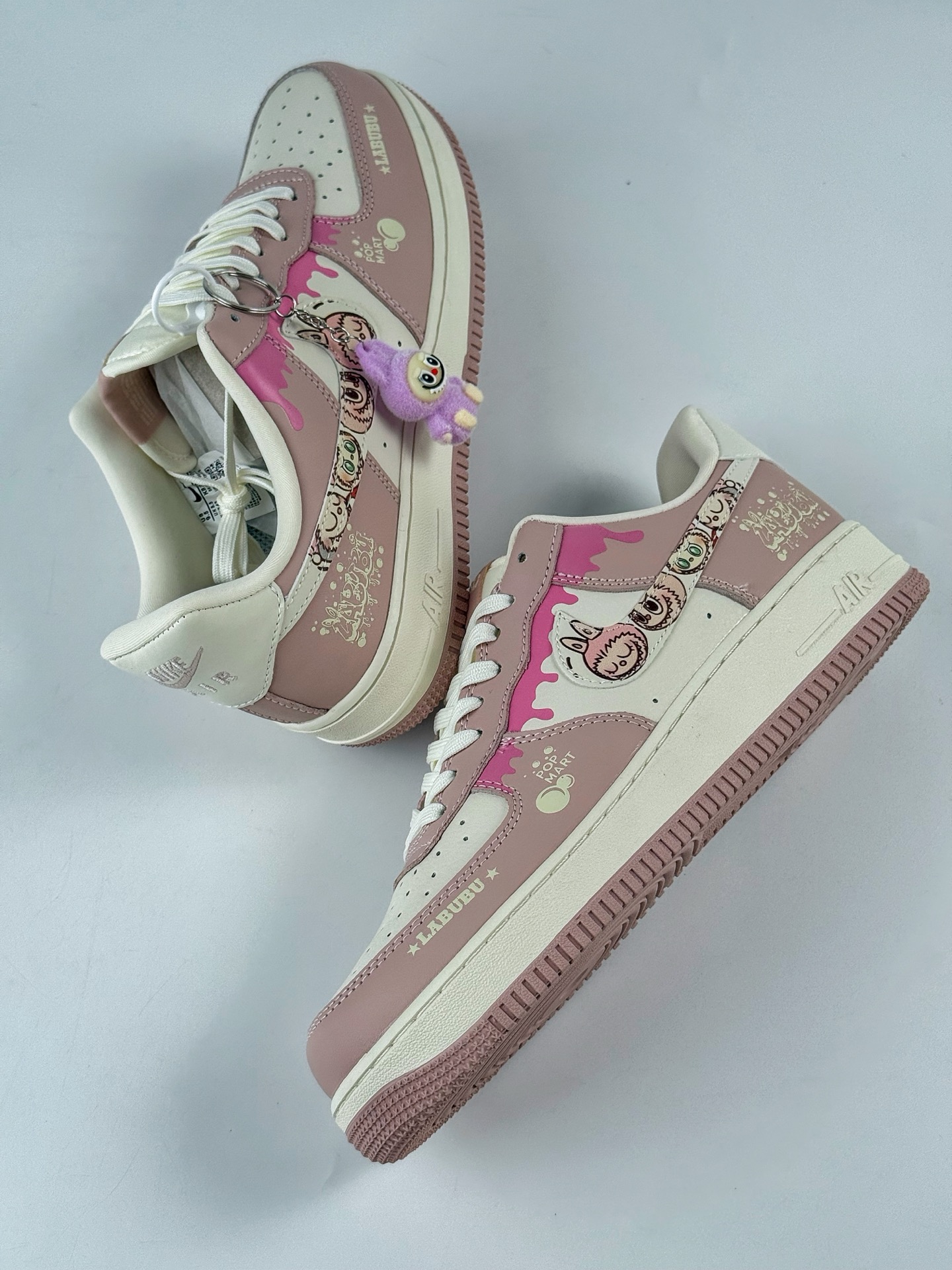 260 Nike Air Force 1 Low 07 x LABUBU 粉白  KB1688-006