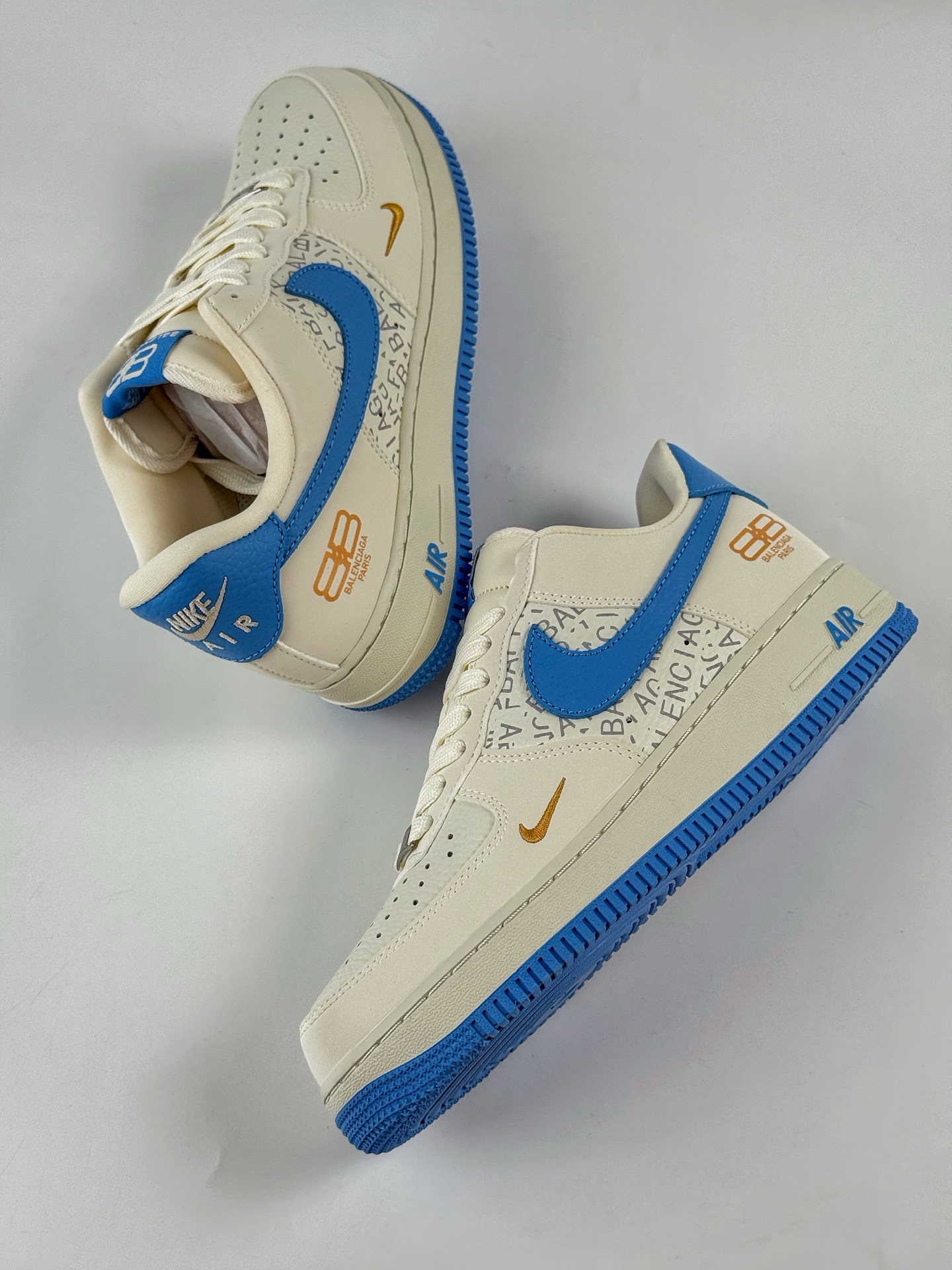 260 Nike Air Force 1 Low 07 x Balenciaga 白蓝小勾 YF9511-803