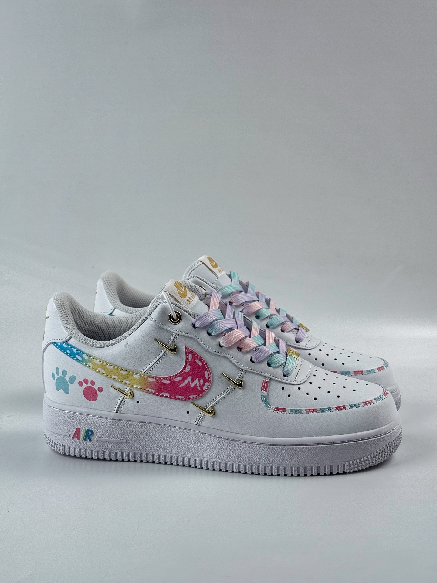 260 Nike Air Force 1 Low 07 彩虹蛋糕 白粉 ZH0316-115