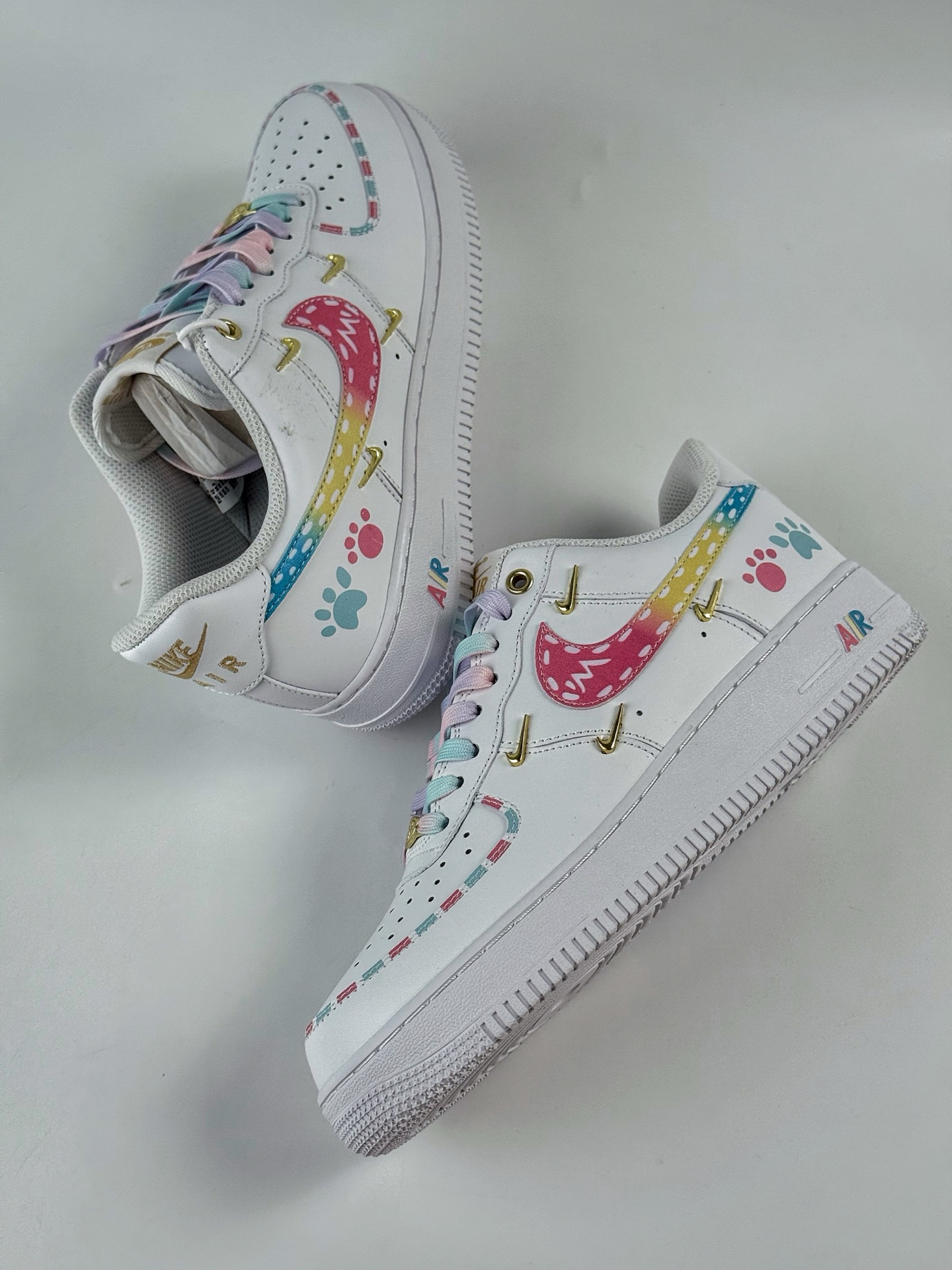 260 Nike Air Force 1 Low 07 彩虹蛋糕 白粉 ZH0316-115
