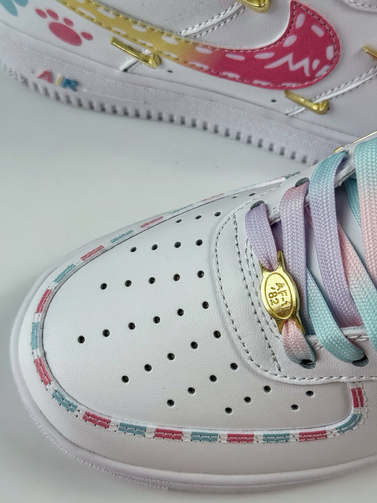 260 Nike Air Force 1 Low 07 彩虹蛋糕 白粉 ZH0316-115