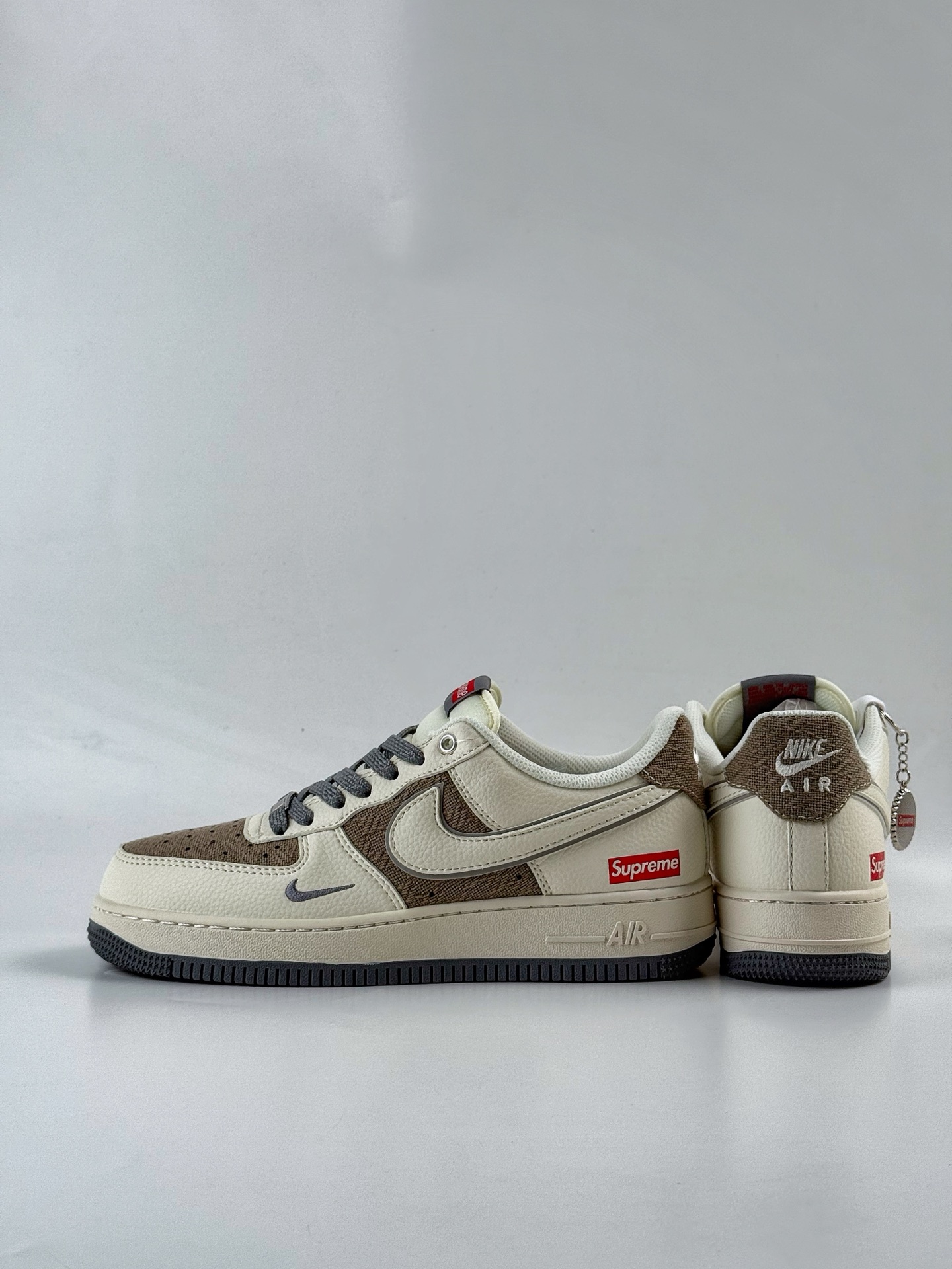 260 Nike Air Force 1 Low 07 x superme 白棕灰小勾满天星 XX3168-210