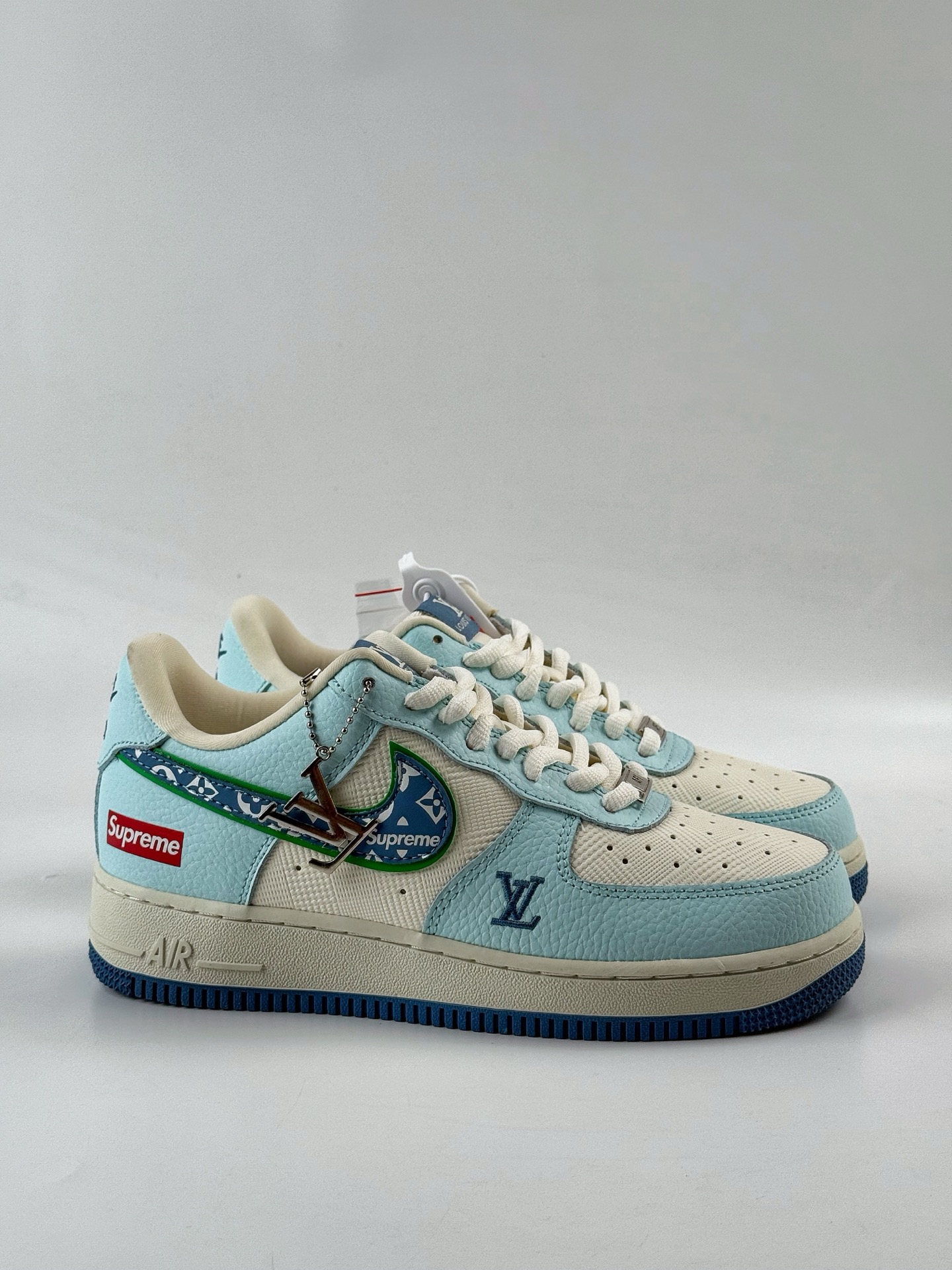 Nike Air Force 1 Low 07 x Louis Vuitton x Superme 蓝白 YF9511-809