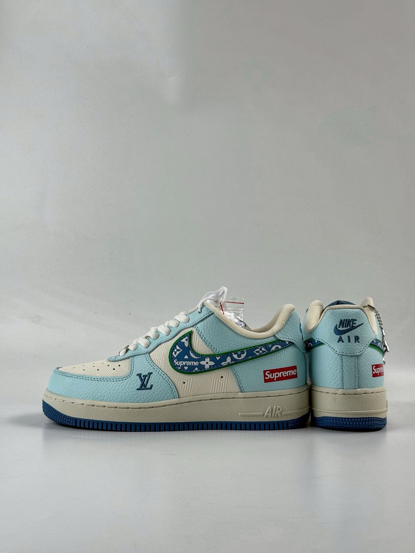 Nike Air Force 1 Low 07 x Louis Vuitton x Superme 蓝白 YF9511-809