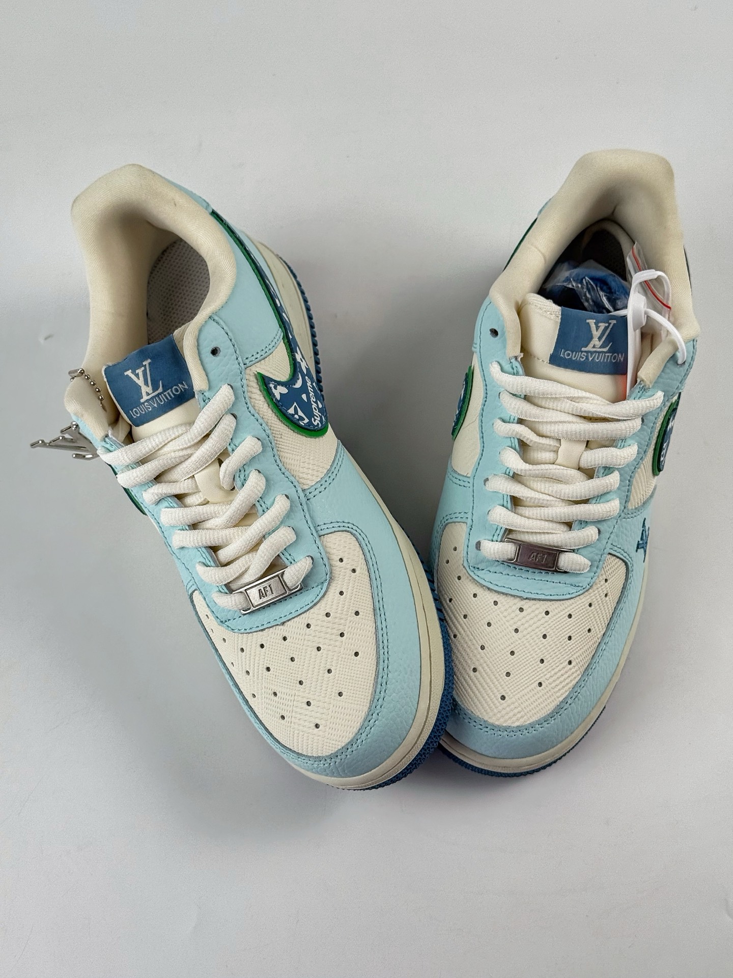 Nike Air Force 1 Low 07 x Louis Vuitton x Superme 蓝白 YF9511-809