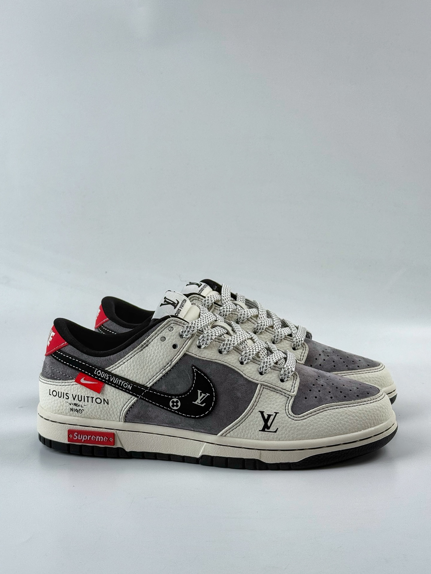 280 Nike SB Dunk Low x Louis Vuitton x Superme 白灰满天星 CX5050-Y17