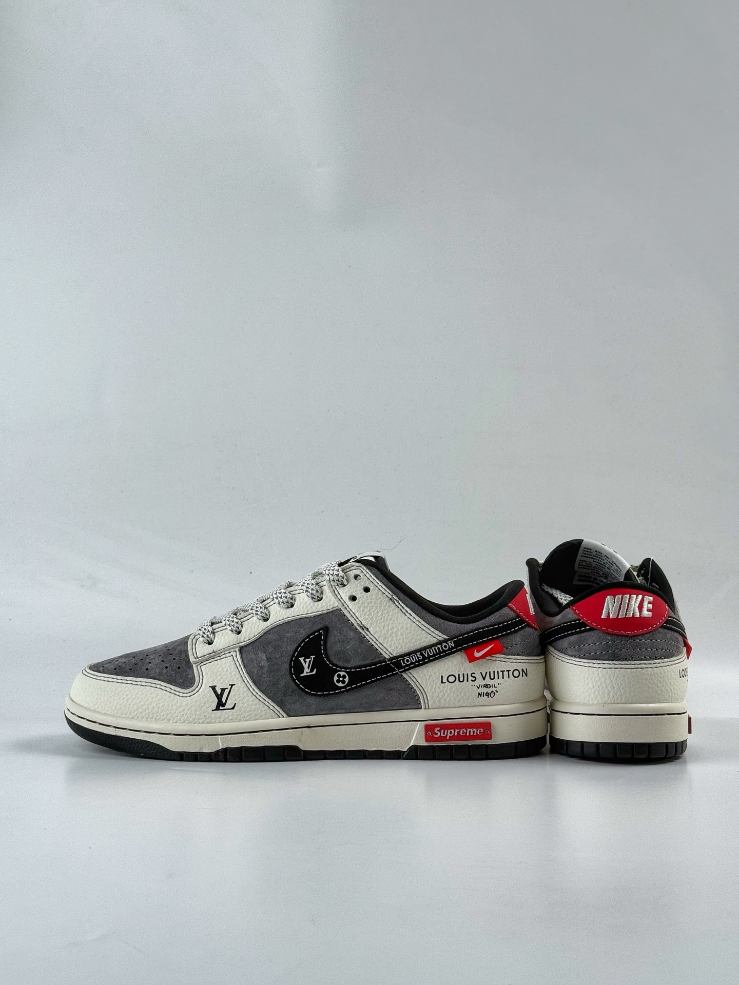 280 Nike SB Dunk Low x Louis Vuitton x Superme 白灰满天星 CX5050-Y17