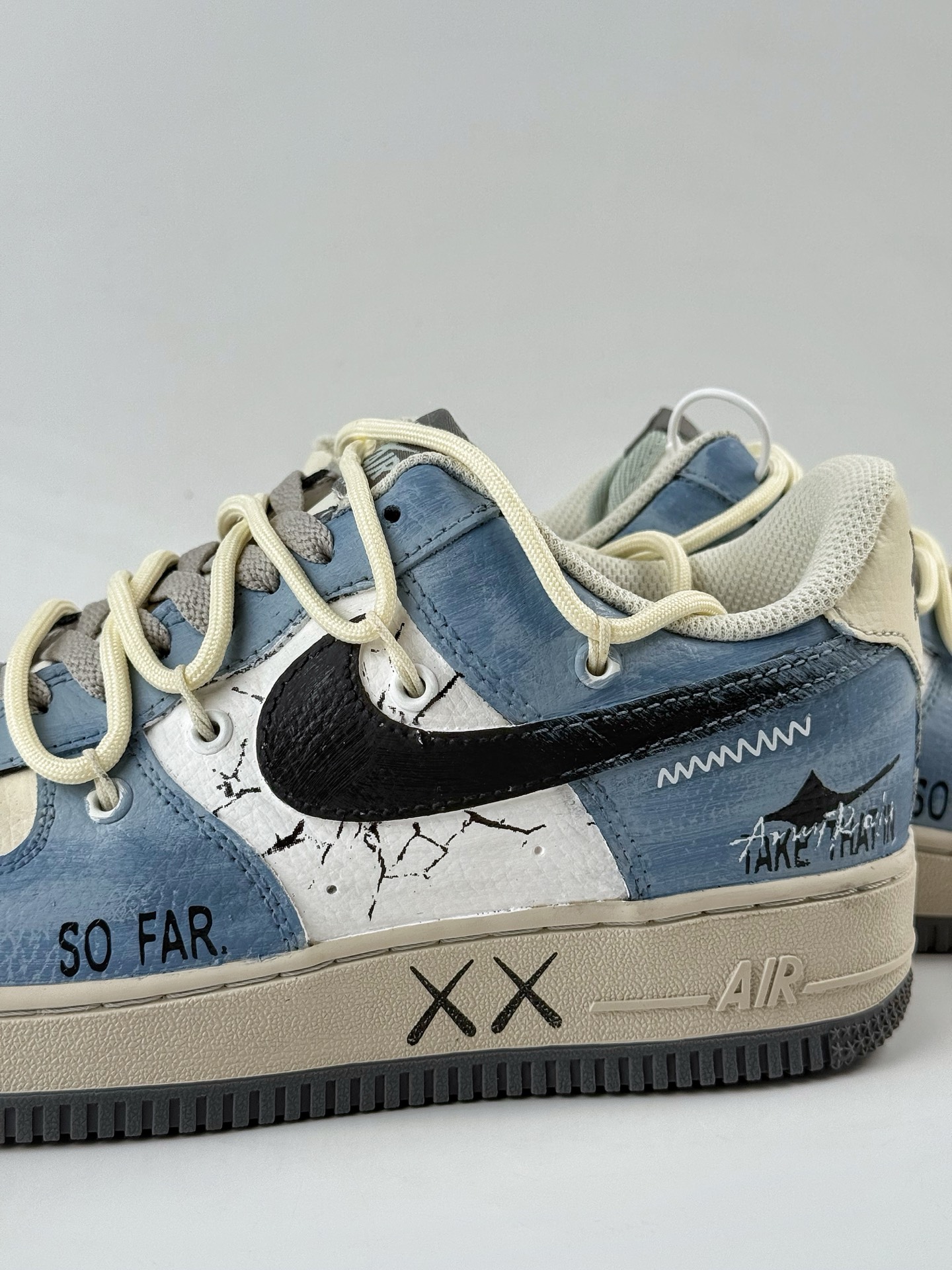 Nike Air Force 1 Low 07 蓝白涂鸦绑带 KS6896-555