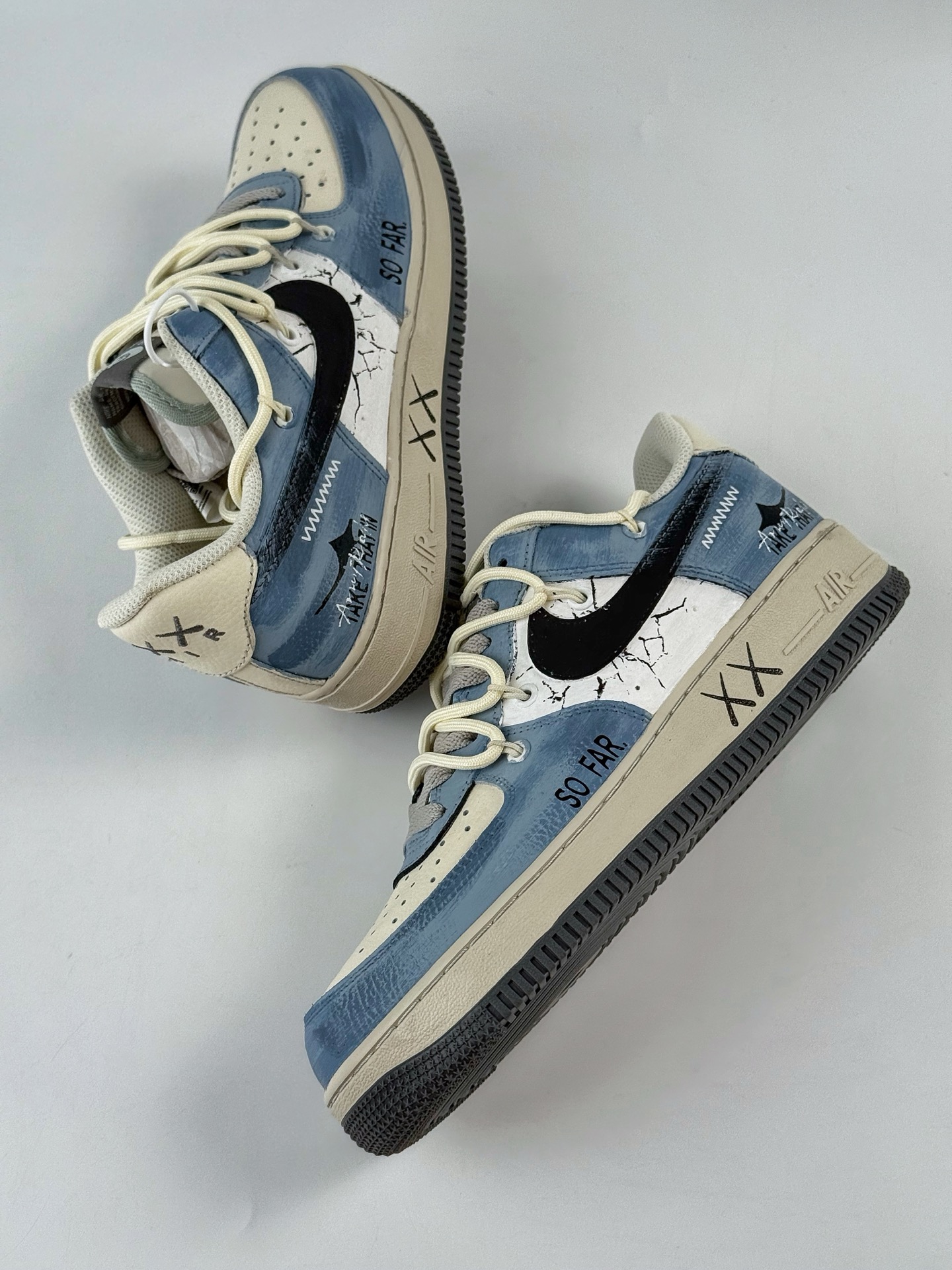 Nike Air Force 1 Low 07 蓝白涂鸦绑带 KS6896-555