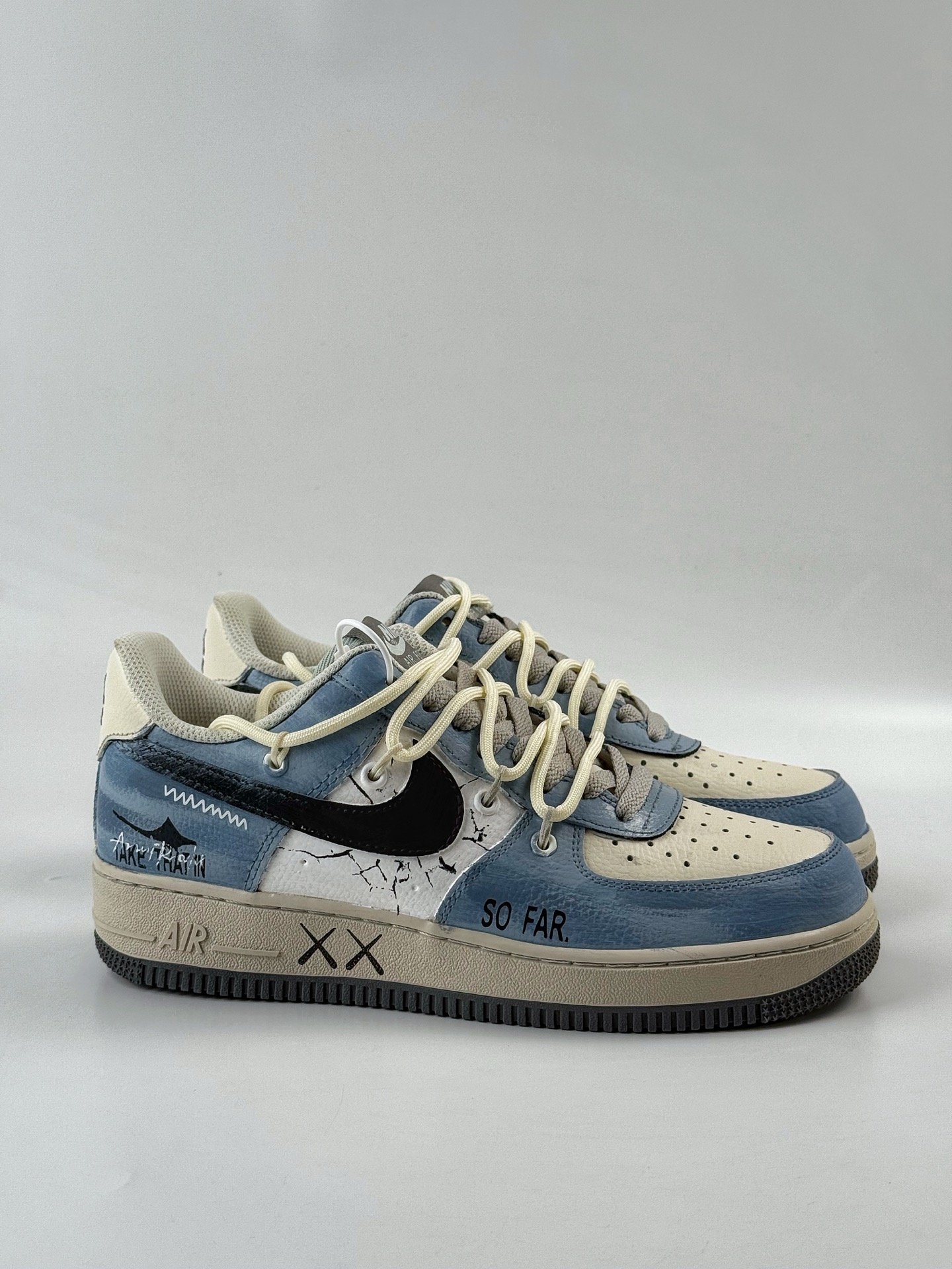 Nike Air Force 1 Low 07 蓝白涂鸦绑带 KS6896-555
