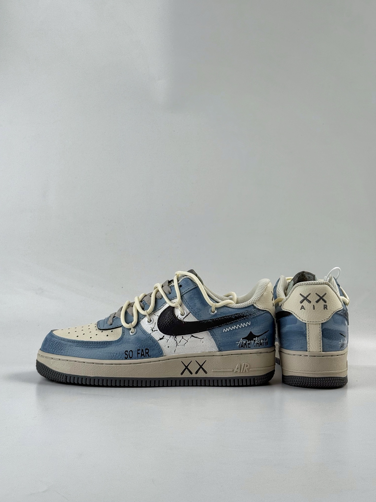 Nike Air Force 1 Low 07 蓝白涂鸦绑带 KS6896-555