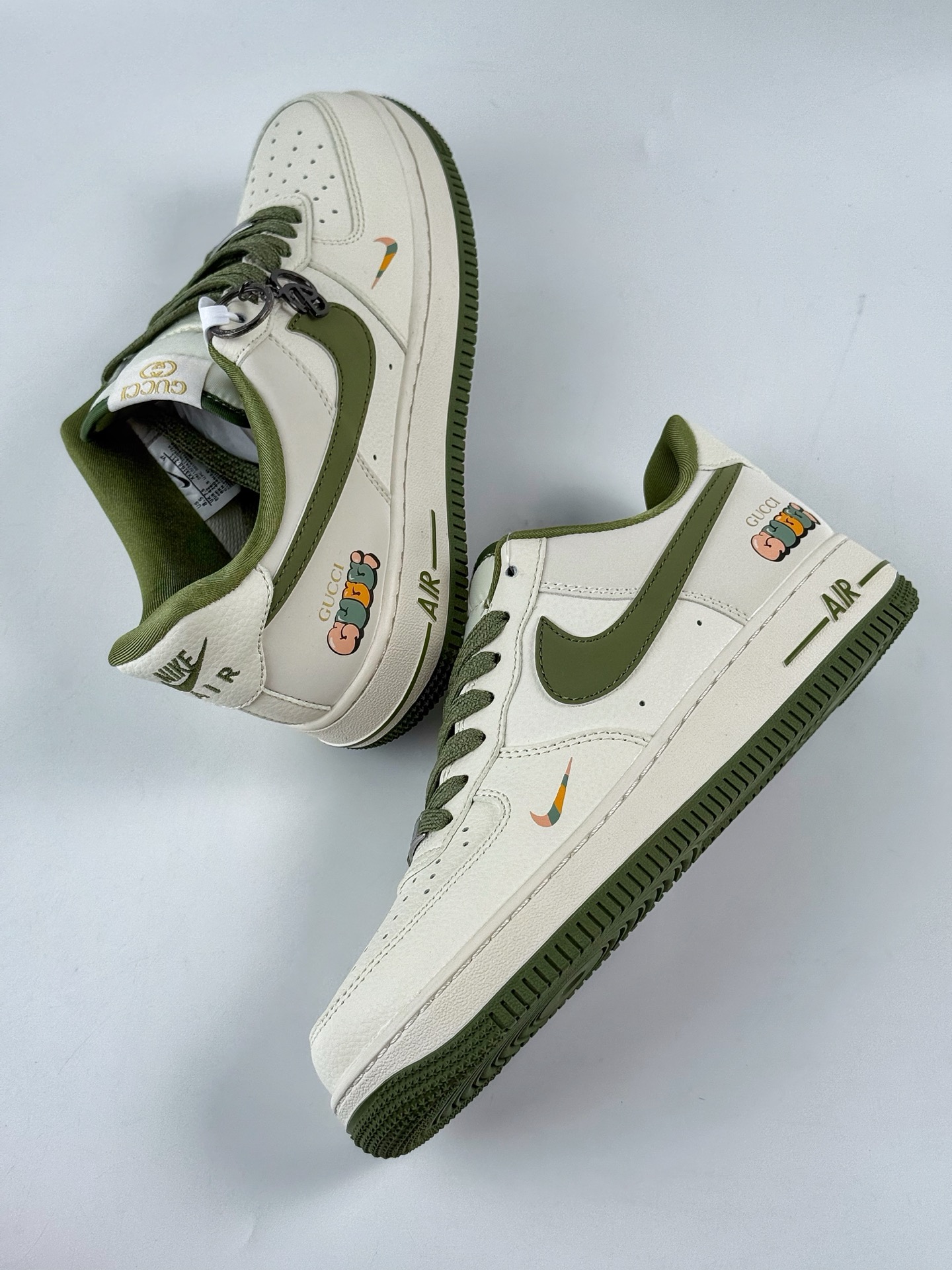 Nike Air Force 1 Low 07 x GUCCI 白绿小勾满天星 XX3168-211