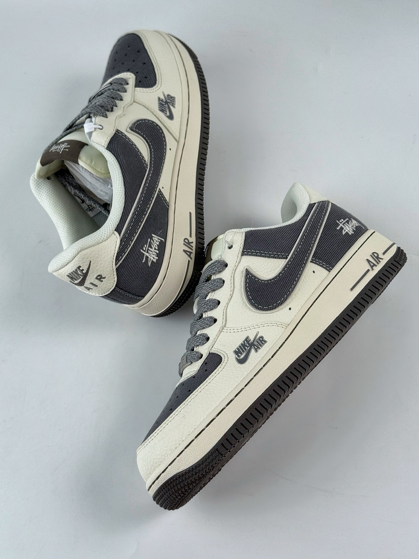 Nike Air Force 1 Low 07 x Stussy 白灰小勾满天星 JP8028-011