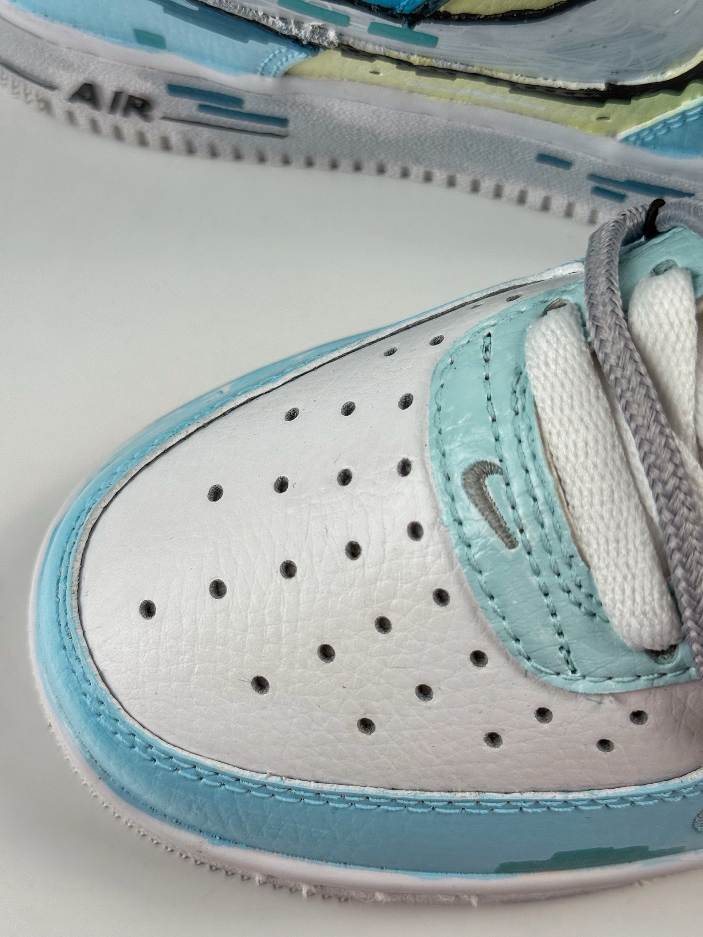 Nike Air Force 1 Low 07 星辉雪影 冰雪 雪花 涂鸦 蓝白 FB8917-300