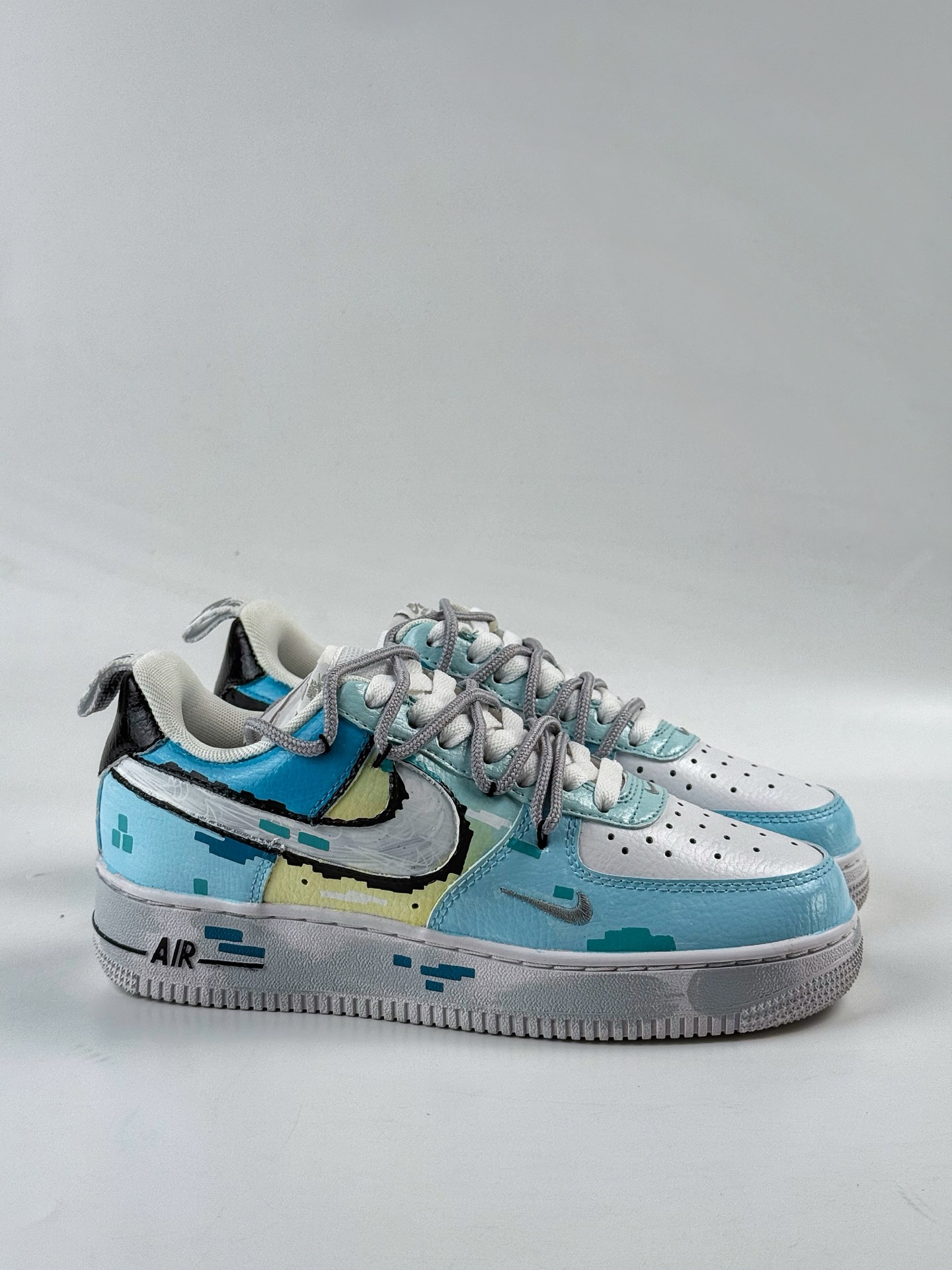 Nike Air Force 1 Low 07 星辉雪影 冰雪 雪花 涂鸦 蓝白 FB8917-300