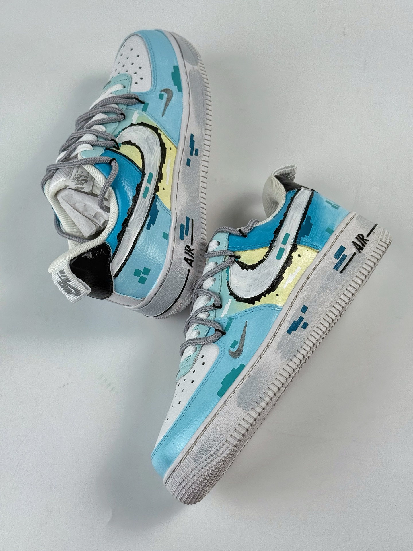 Nike Air Force 1 Low 07 星辉雪影 冰雪 雪花 涂鸦 蓝白 FB8917-300