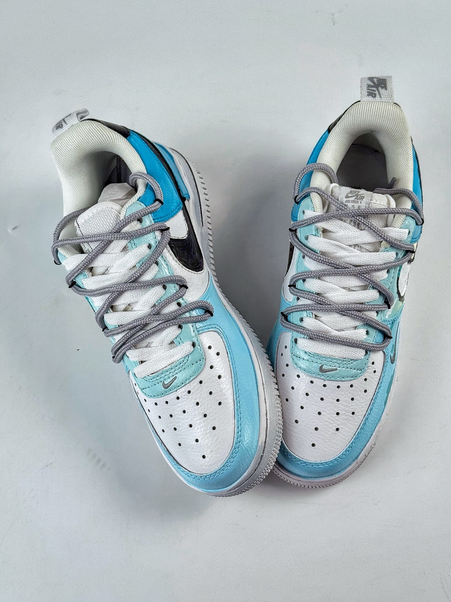 Nike Air Force 1 Low 07 星辉雪影 冰雪 雪花 涂鸦 蓝白 FB8917-300