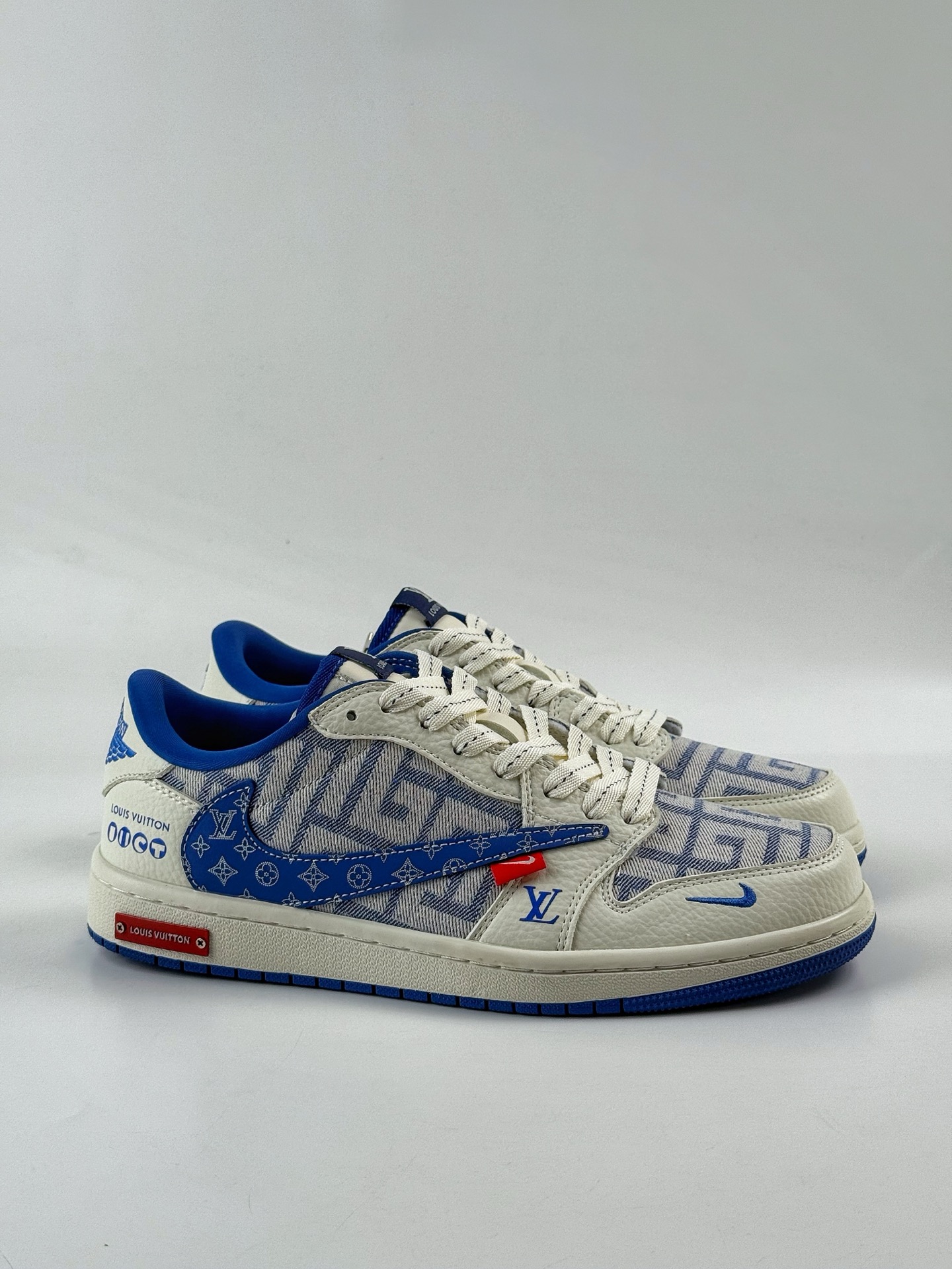 280 Travis Scott x Nike Air Jordan 1 Low x Louis Vuitton Air Jordan 1 Low 反转白蓝小勾倒钩 SC0601-055-Chinese UA Cheap High Quatity Brand Clothes Bags handbags Sneakers wholesale wholesaler seller from China Factory suppliers Fashion Clothing Shoes best Quality Beautiful Price 280 Travis Scott x Nike Air Jordan 1 Low x Louis Vuitton Air Jordan 1 Low 反转白蓝小勾倒钩 SC0601-055