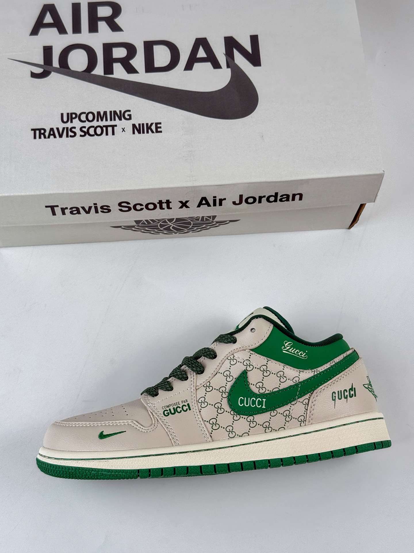 280 Nike Jordan Air Jordan 1 x GUCCI 米绿小勾满天星 QD1988-001